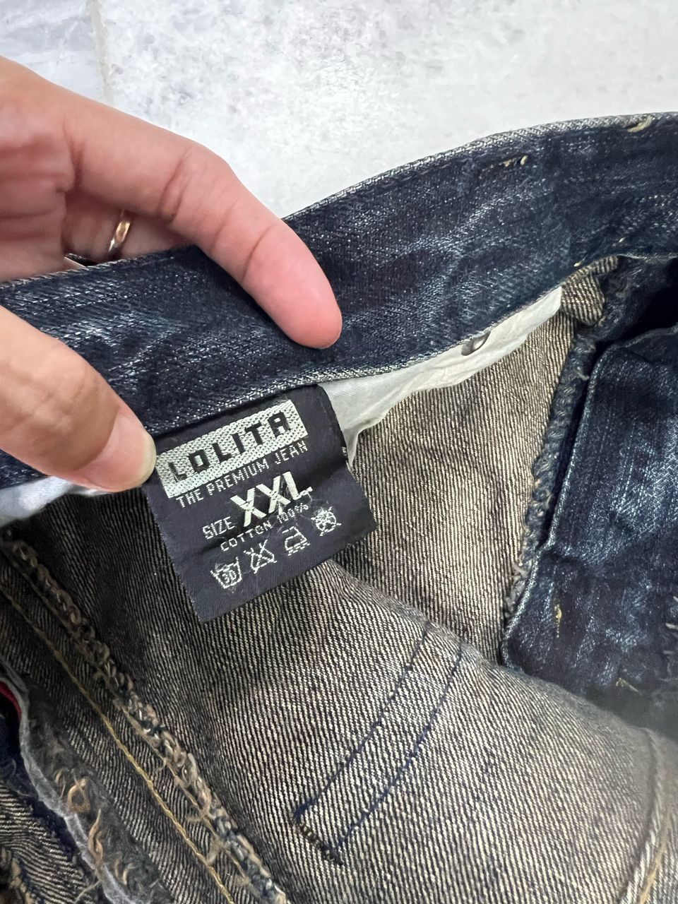 Japanese Brand Yoshitomo Nara Lolita Distressed Jeans Size US 35 - 9 Thumbnail