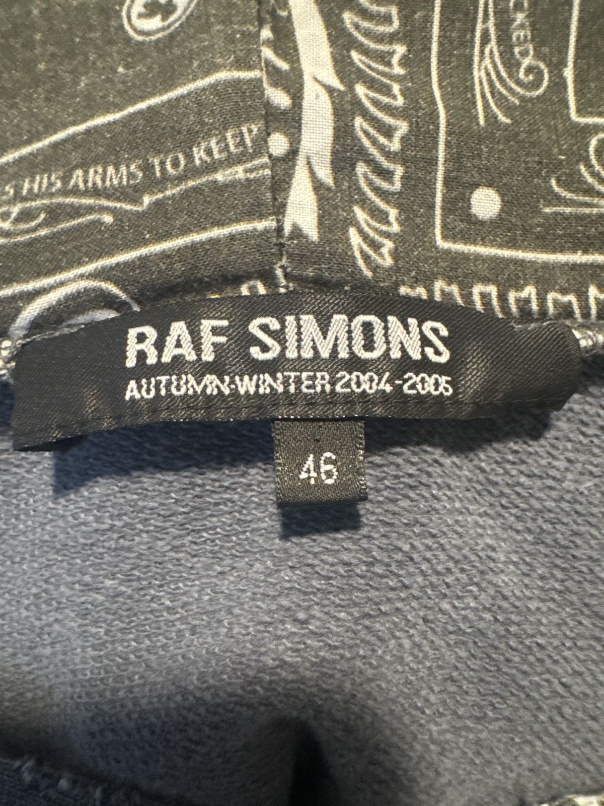 Raf Simons Raf Simons AW2004-2005 paisley hoodie Size US L / EU 52-54 / 3 - 2 Thumbnail