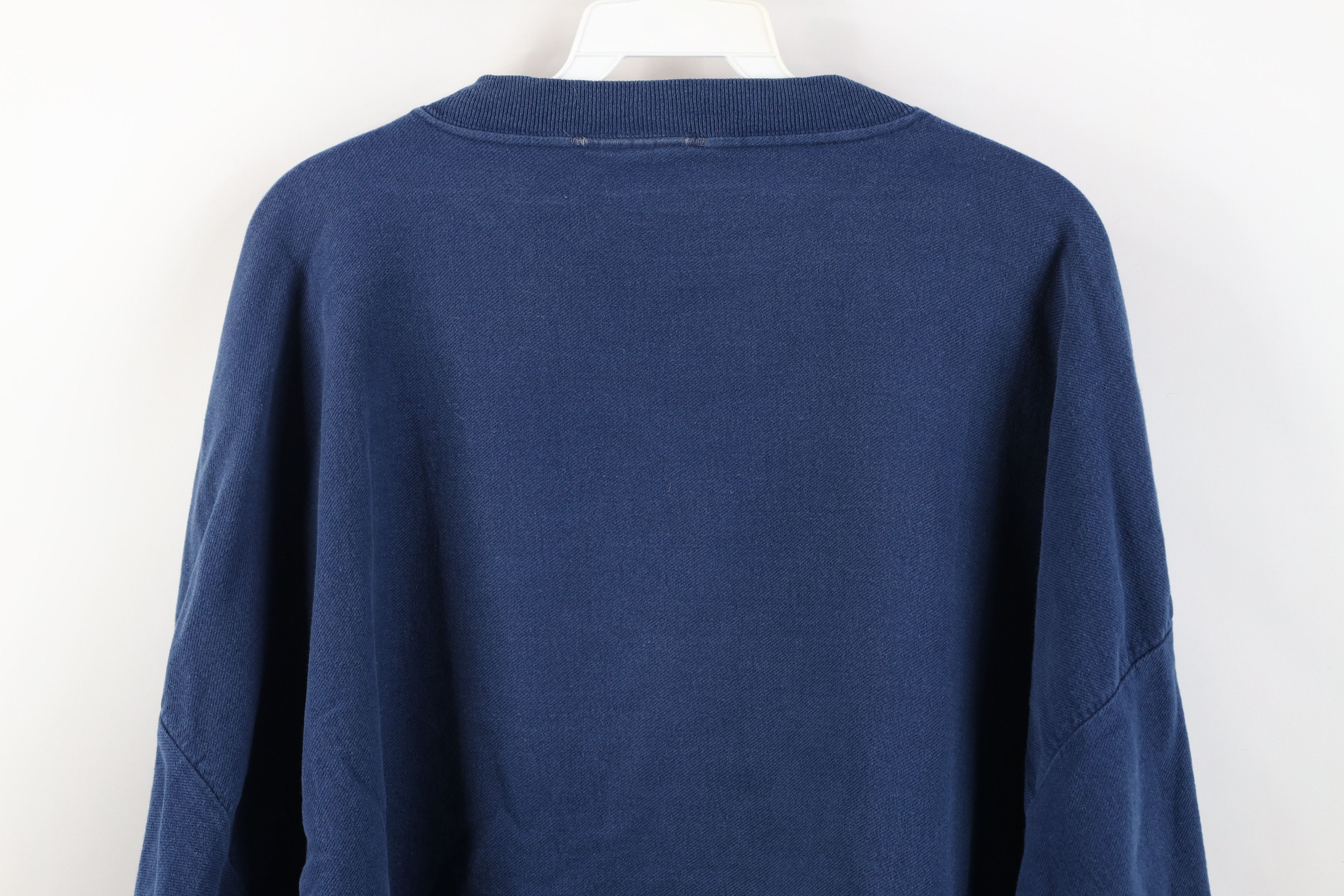 Vintage Vintage 80s Baggy Argyle French Terry Sweatshirt Blue USA Size L / US 10 / IT 46 - 14 Thumbnail