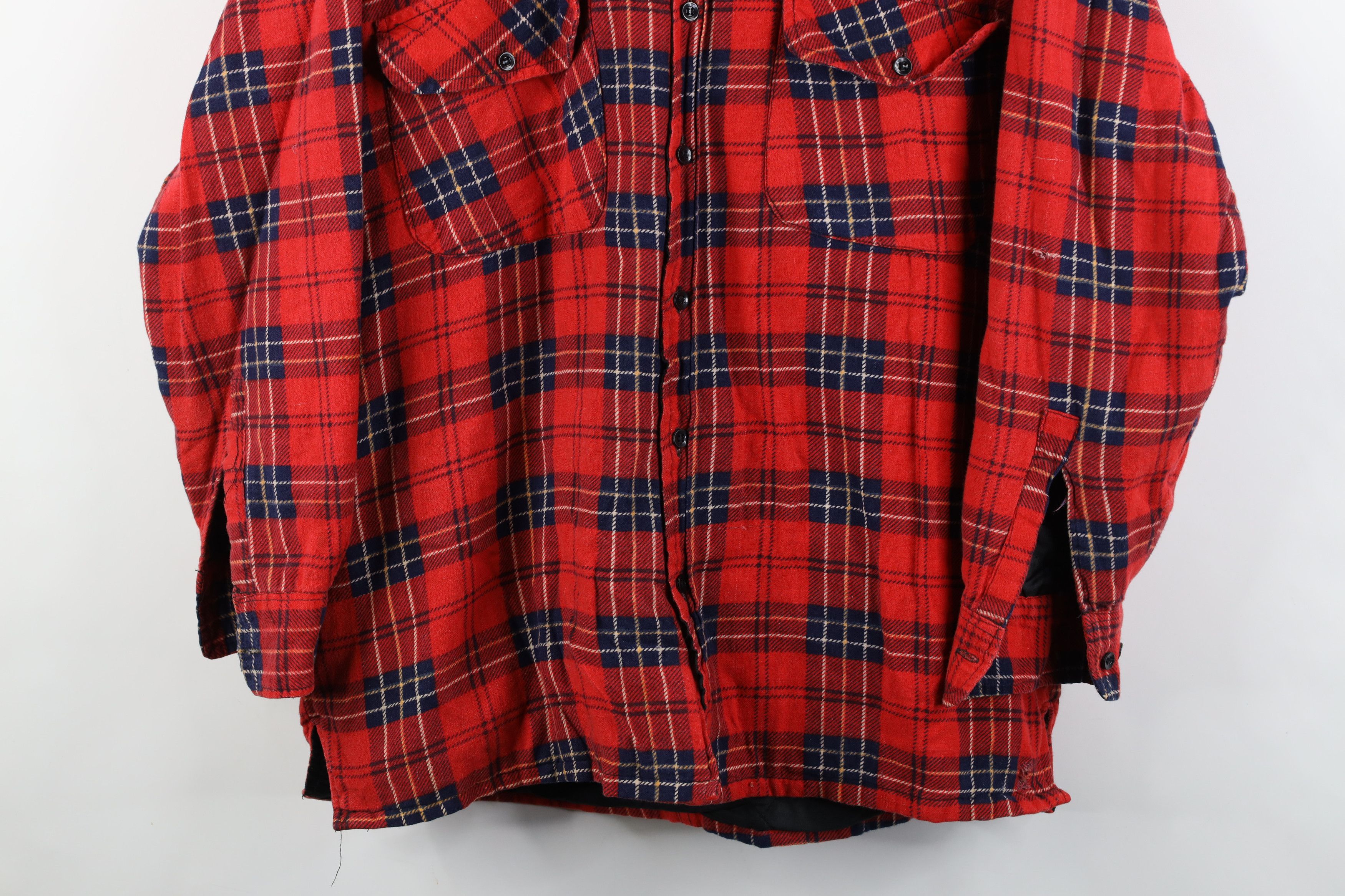 Vintage Vintage 70s 80s Streetwear Flannel Button Shirt Jacket Size US XL / EU 56 / 4 - 3 Thumbnail