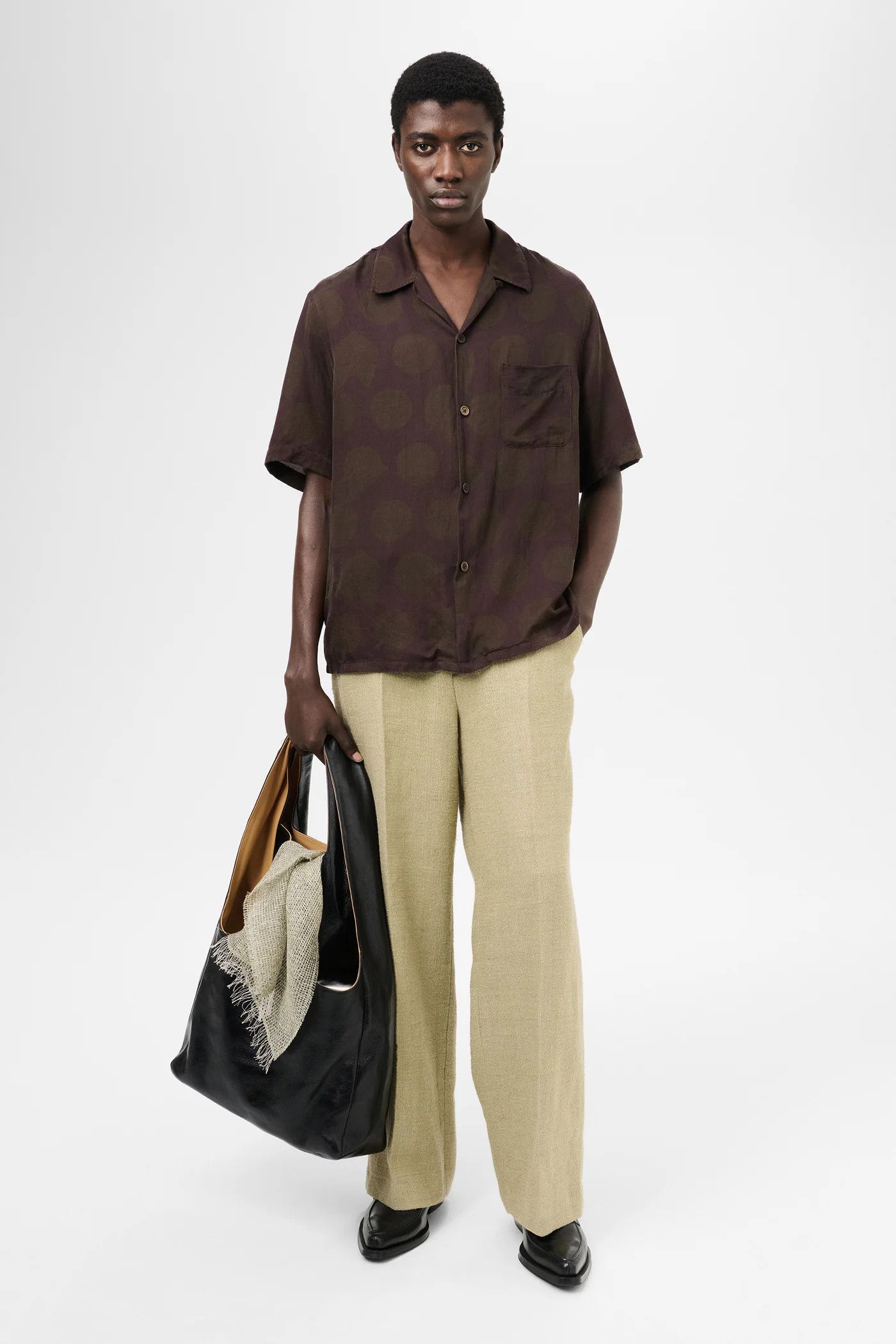Our Legacy HEUSEN SHIRT SHORTSLEEVE Dotted Print Cotton Silk Size US M / EU 48-50 / 2 - 5 Thumbnail