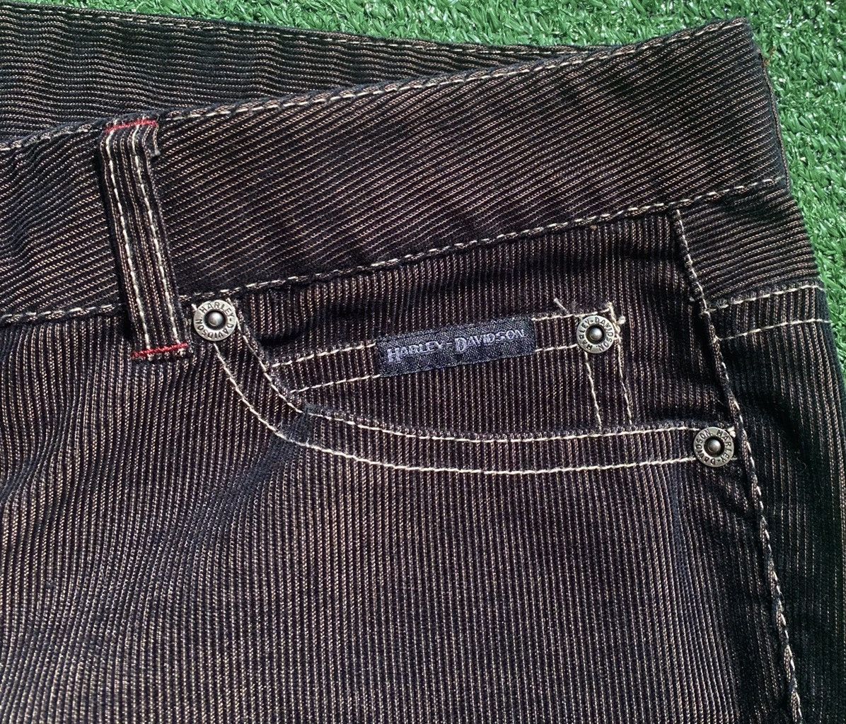 Harley Davidson Harley Davidson Black Corduroy Flare Pants 35” Waist Size 35" - 5 Thumbnail