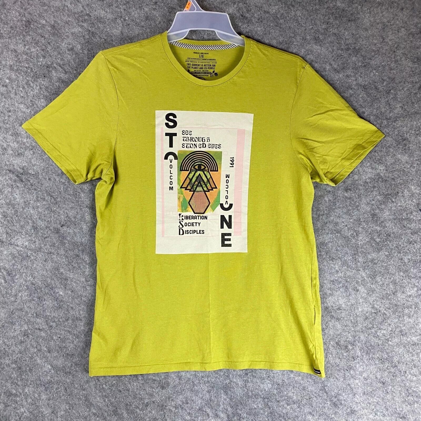 Volcom Volcom T-Shirt Large Modern Fit Men's Short Sleeve Cotton Size US L / EU 52-54 / 3 - 1 Thumbnail