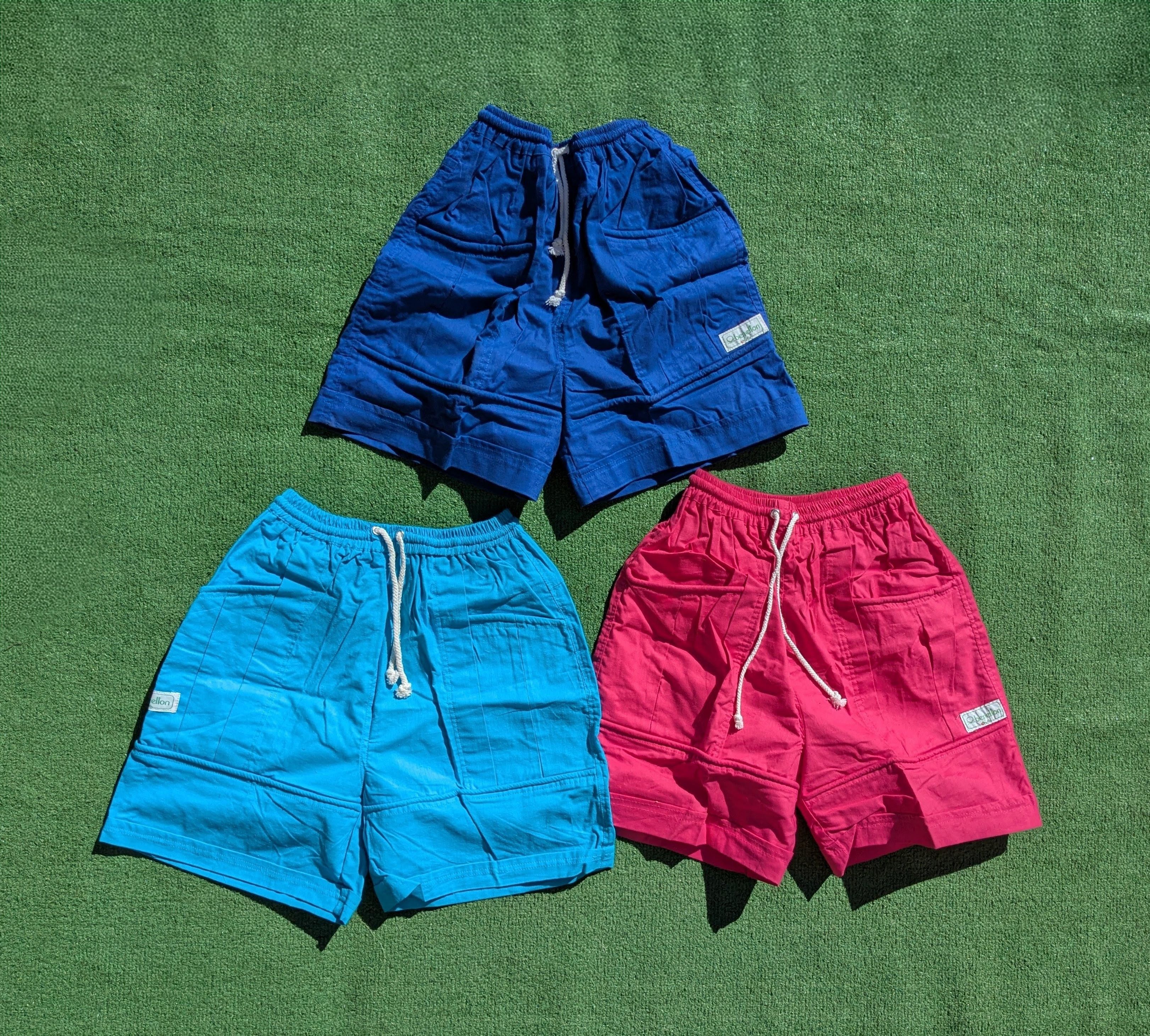 Other VTG Neon High Waisted Pleated Cotton 1990s 3Pc Short Set Size 24" / US 00 / IT 34 - 1 Thumbnail