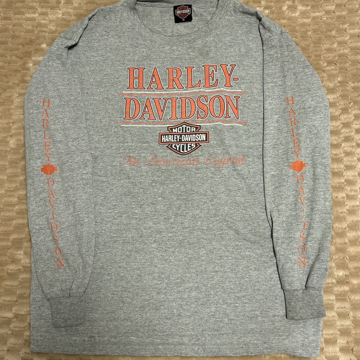 Harley Davidson Grey Harley Davidson Long Sleeve Size US XL / EU 56 / 4 - 1 Thumbnail
