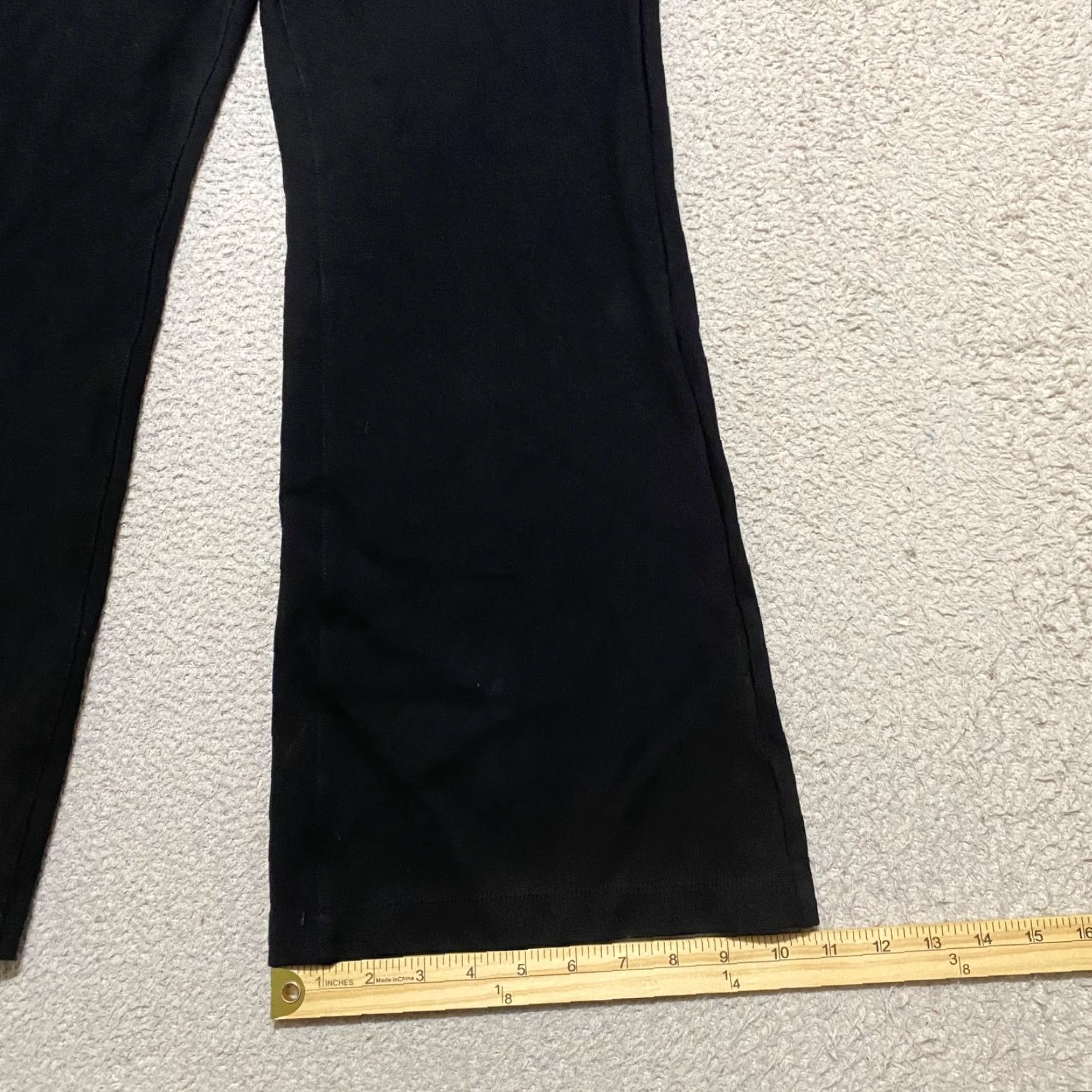 NYDJ NYDJ Womens Dress Pants Black Flared High Rise Pull On Pockets 32 Inseam 29 in VINTAGE? No Size 36" / US 14 / IT 50 - 5 Thumbnail