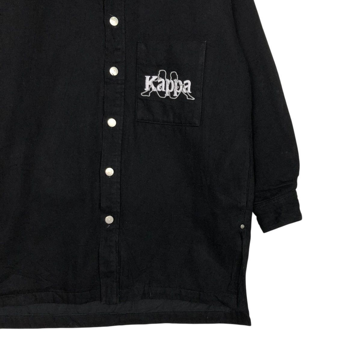 Japanese Brand 🔥RICH BLACK WOOL JACKET SNAP BUTTON KAPPA Size US XS / EU 42 / 0 - 7 Thumbnail