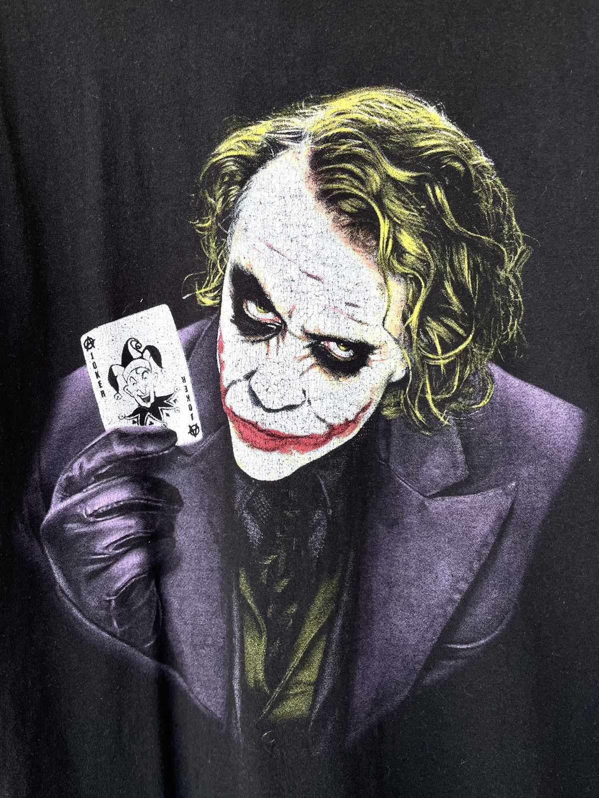 DC Comics Vintage The Dark Knight Joker Heath Ledger Movie Promo Tee Size US L / EU 52-54 / 3 - 4 Thumbnail