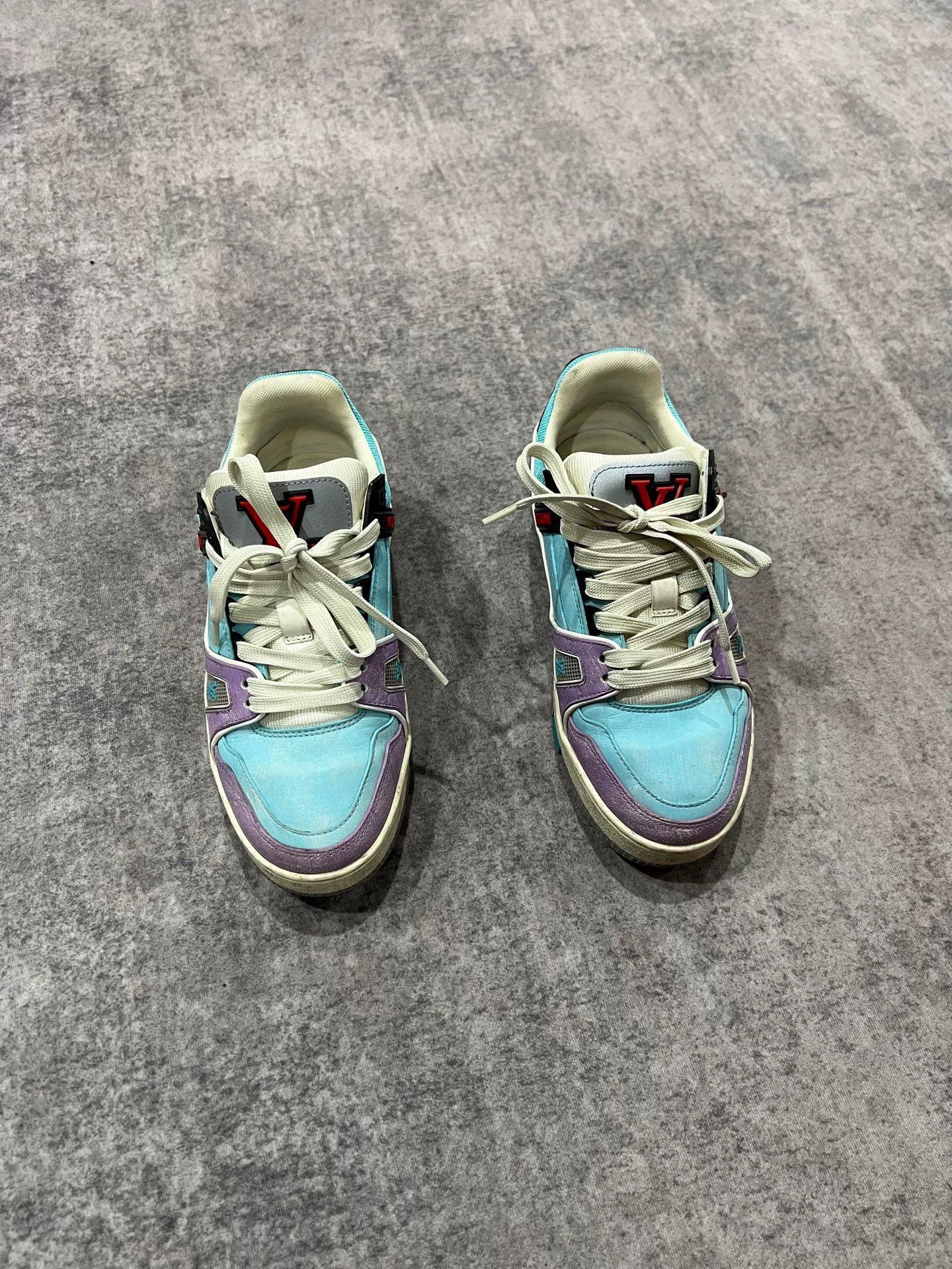 Louis Vuitton Louis Vuitton Macaron Color Block Trainer Size US 4 / IT 34 - 1 Thumbnail