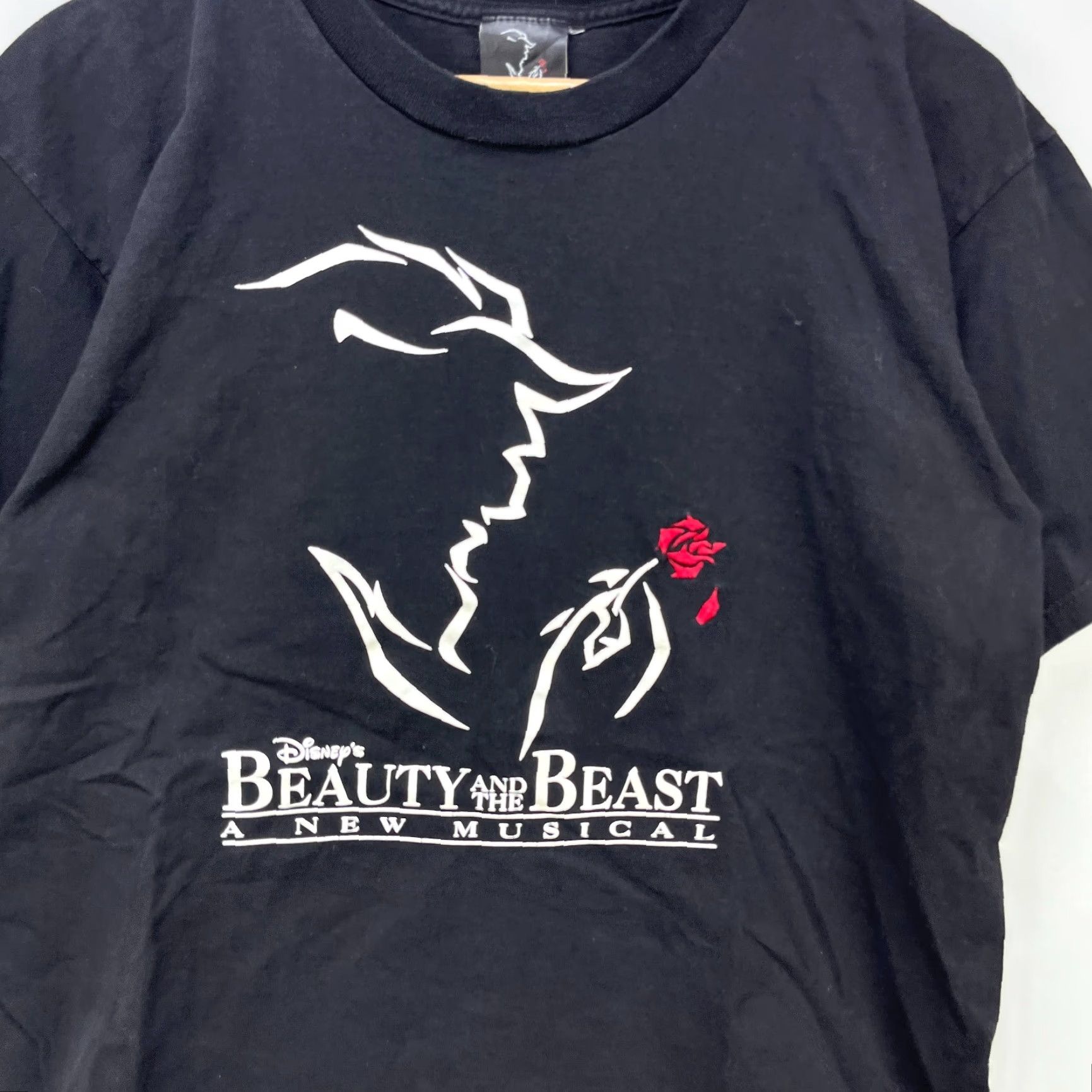 Disney VINTAGE Disney Beauty and the Beast Musical Tour T Shirt Large Broadway Rare Shirt Men L Black 90s Broadway Merch Mens Size US L / EU 52-54 / 3 - 2 Thumbnail