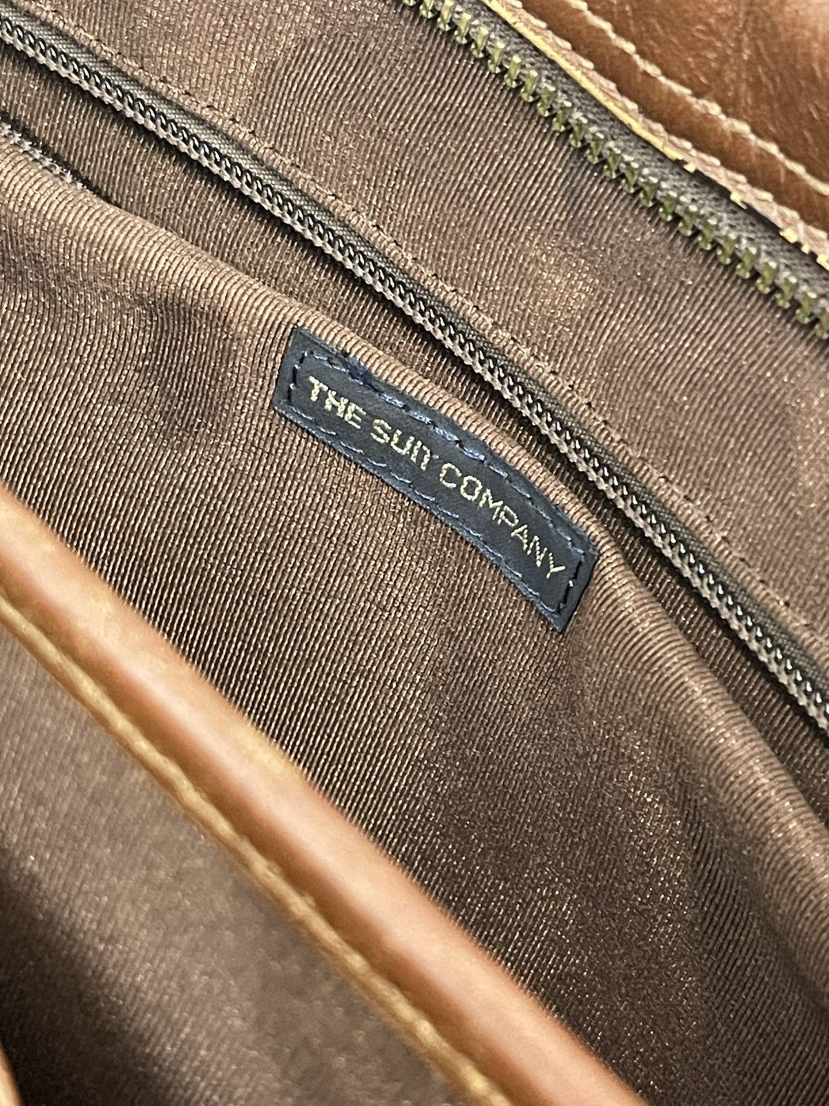 Japanese Brand Full Leather Patina The Suit Company Brief Bag 2🟩0 Size ONE SIZE - 19 Thumbnail