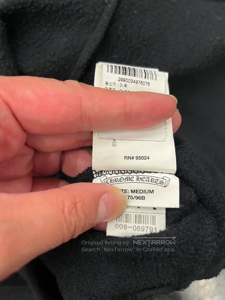 Chrome Hearts CHROME HEARTS Size M Cross scroll printed zipper hoodie Size US M / EU 48-50 / 2 - 6 Thumbnail