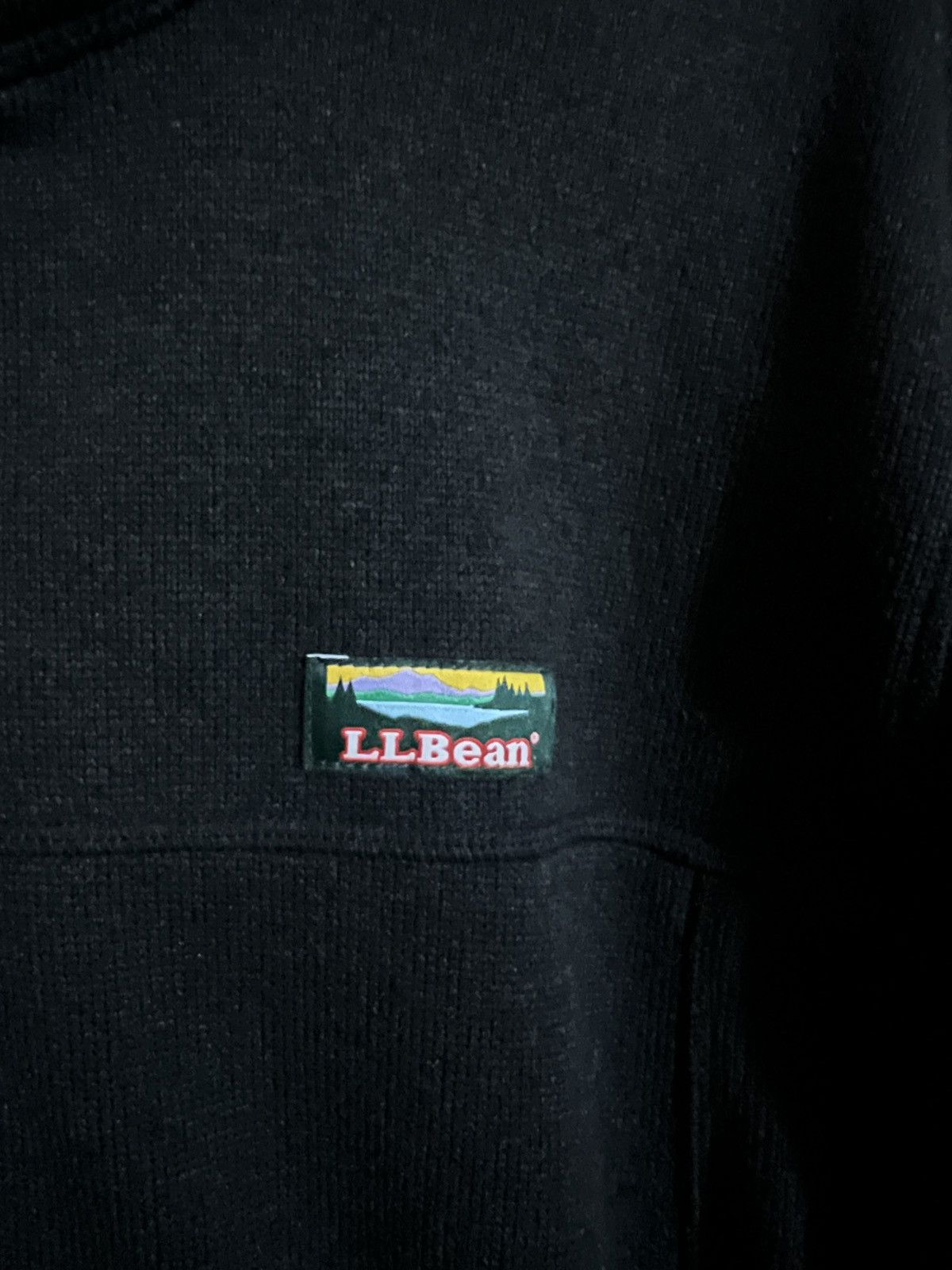 L.L. Bean × Vintage Black LL BEAN Fleece Zip Up Size US L / EU 52-54 / 3 - 2 Thumbnail