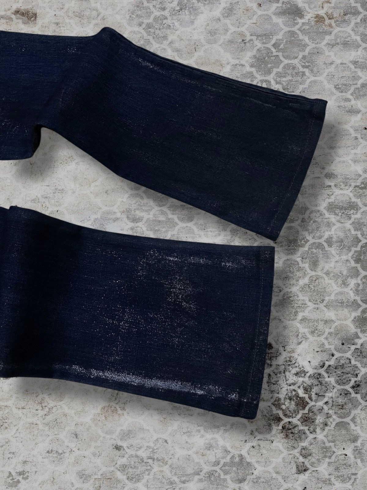 Shellac Vintage 1990s Authentic Designer Shellac Wax Style Denim Size US 29 - 14 Thumbnail
