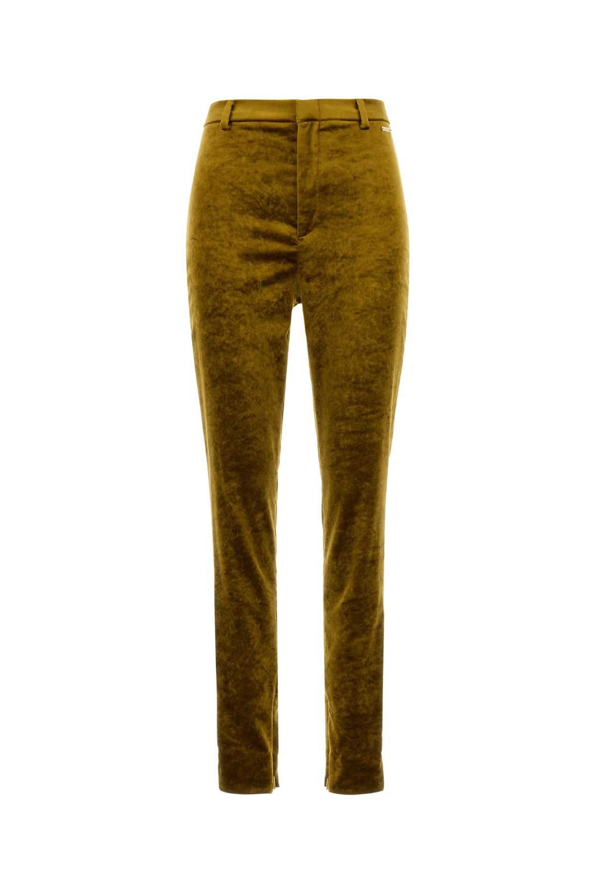Gucci Olive Green Chenille Skinny Pant Size 27" / US 4 / IT 40 - 1 Thumbnail