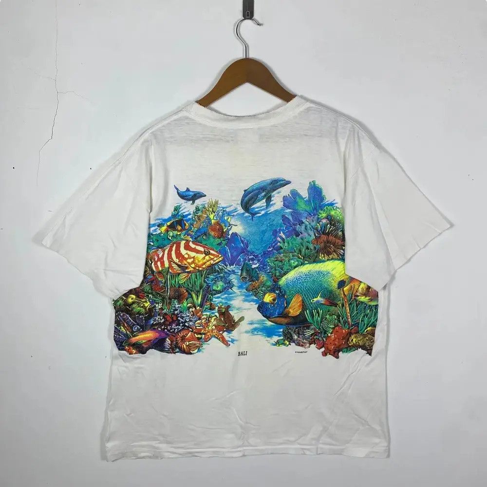 Habitat Vintage 90's HABITAT Bali Ocean Creatures Graphic Tee Shirt Size US L / EU 52-54 / 3 - 5 Thumbnail