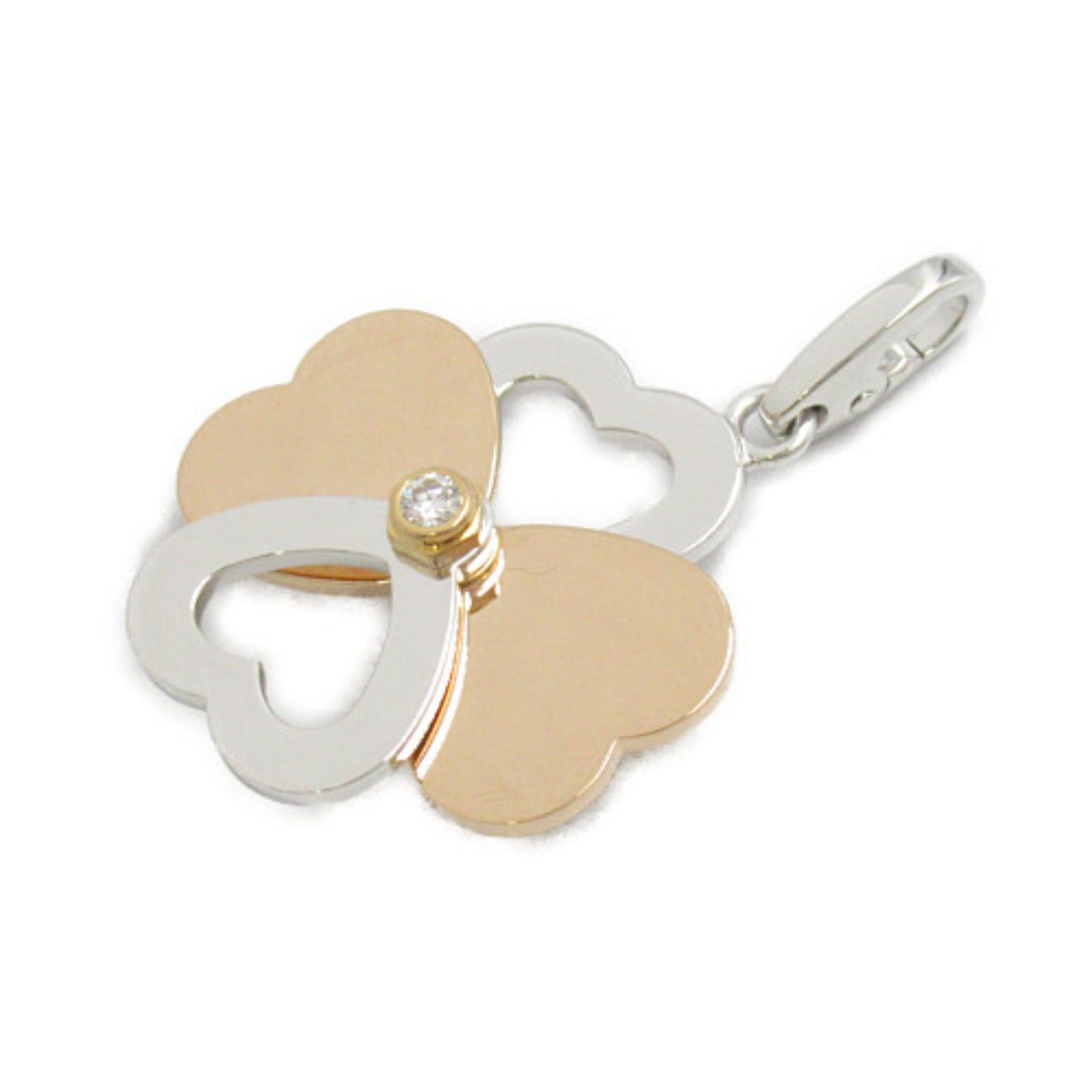 Cartier Cartier Hearts &Amp; Clovers 1P Diamond Brooch K18Pg (Pink Gold) K18Wg (White Clear Size ONE SIZE - 1 Thumbnail
