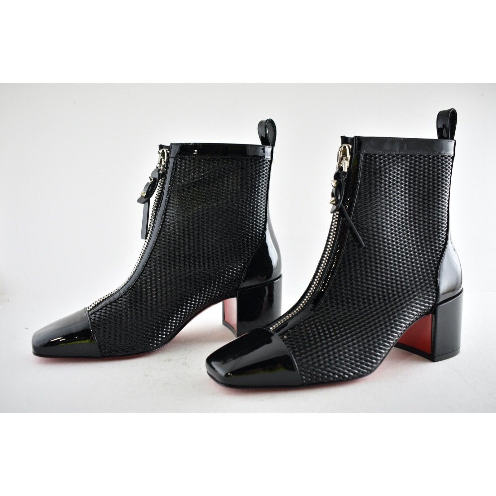 Christian Louboutin Christian Louboutin Kimi 55 Black Patent Leather Block Heel Size US 7.5 / IT 37.5 - 10 Thumbnail
