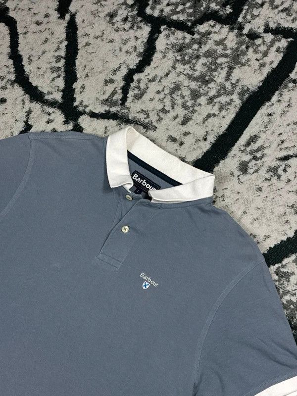 Barbour Barbour Blue White Striped Polo Shirt L Size US L / EU 52-54 / 3 - 3 Thumbnail