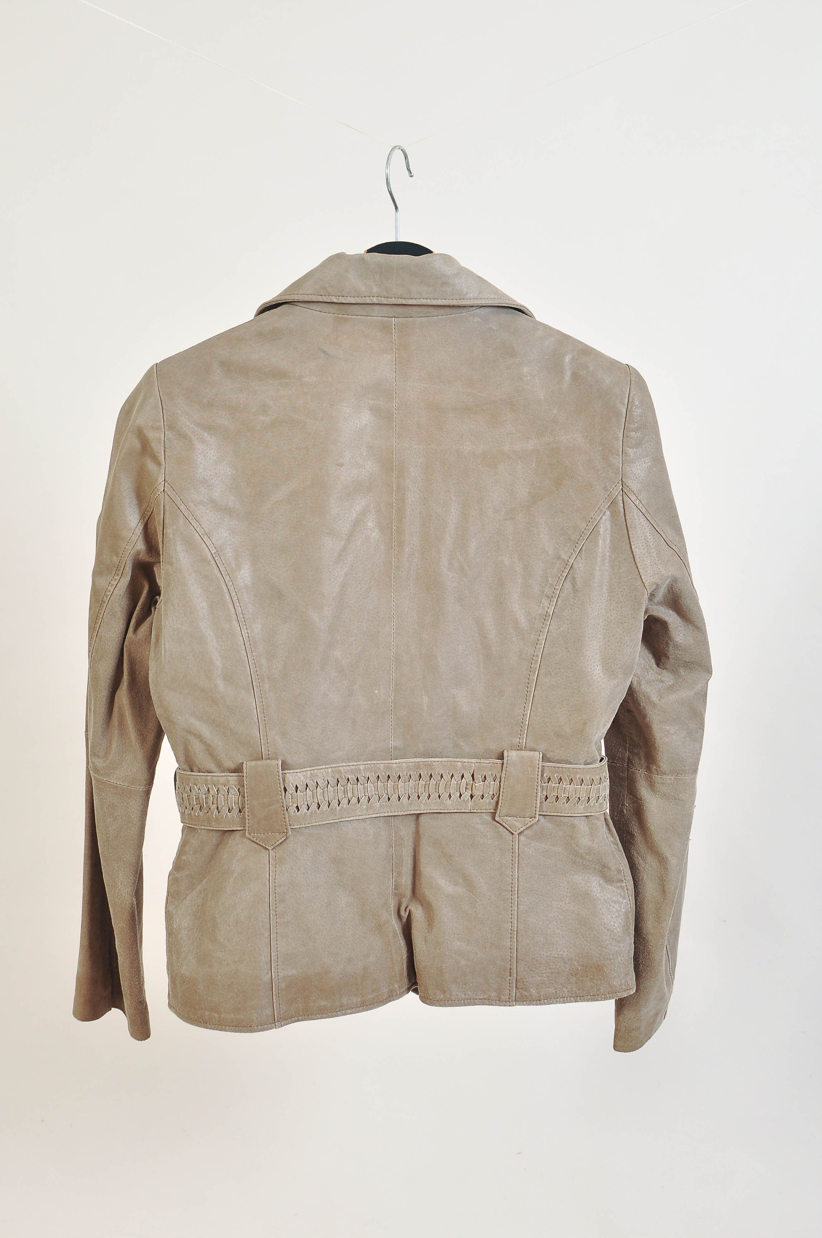 Other Vintage 00s Repeat Suede Leather Jacket Size L / US 10 / IT 46 - 4 Thumbnail