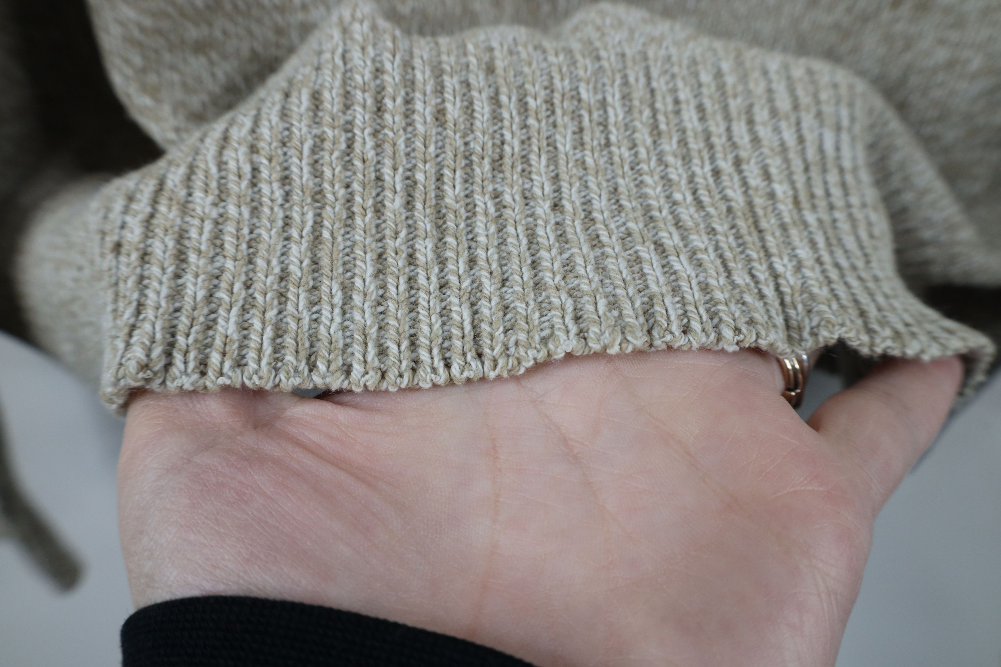 Vintage × Woolrich Woolen Mills Vintage 90s Woolrich Knit Crewneck Sweater Oatmeal Brown Size US XL / EU 56 / 4 - 6 Thumbnail
