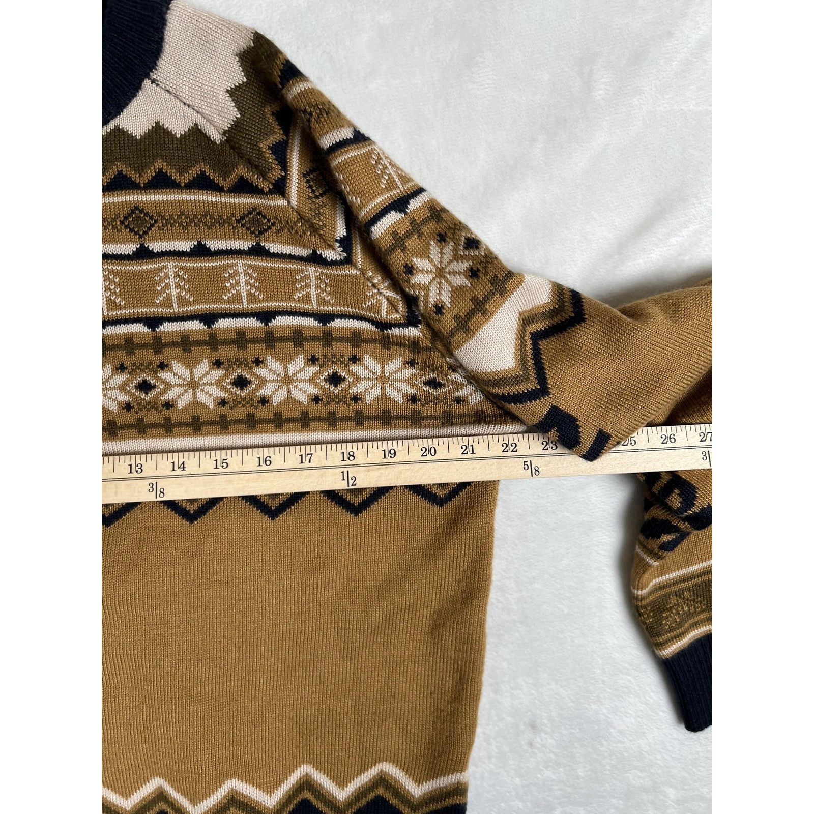 Other Dutch Bros Coffee Sweater Mens Medium Brown Fair Isle Ugly C Size US M / EU 48-50 / 2 - 4 Thumbnail