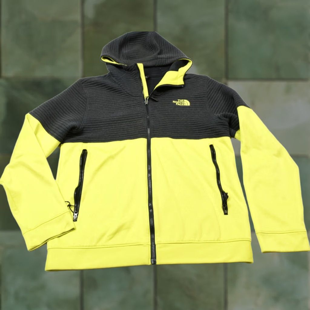 The North Face The North Face Fleece Jacket Mens M Black Green Full-Zip Hood Sleeve Long-Style Stand-Up Collar Outdoor Winter Fall Spring Regular Size US M / EU 48-50 / 2 - 1 Thumbnail