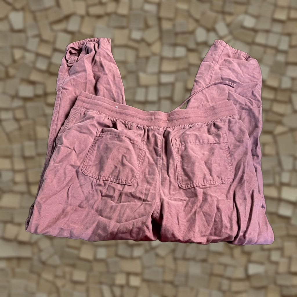 Vintage Maurices Pants Womens 14 Dark Pink Sweatpants Tie Front Flat Front Regular Inseam 28.5in Size 36" / US 14 / IT 50 - 1 Thumbnail