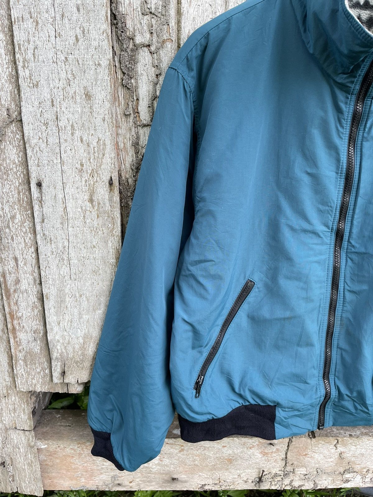 L.L. Bean Vintage L.L. Bean Teal Warm-Up Jacket – Fleece Lined 90s Size US M / EU 48-50 / 2 - 4 Thumbnail