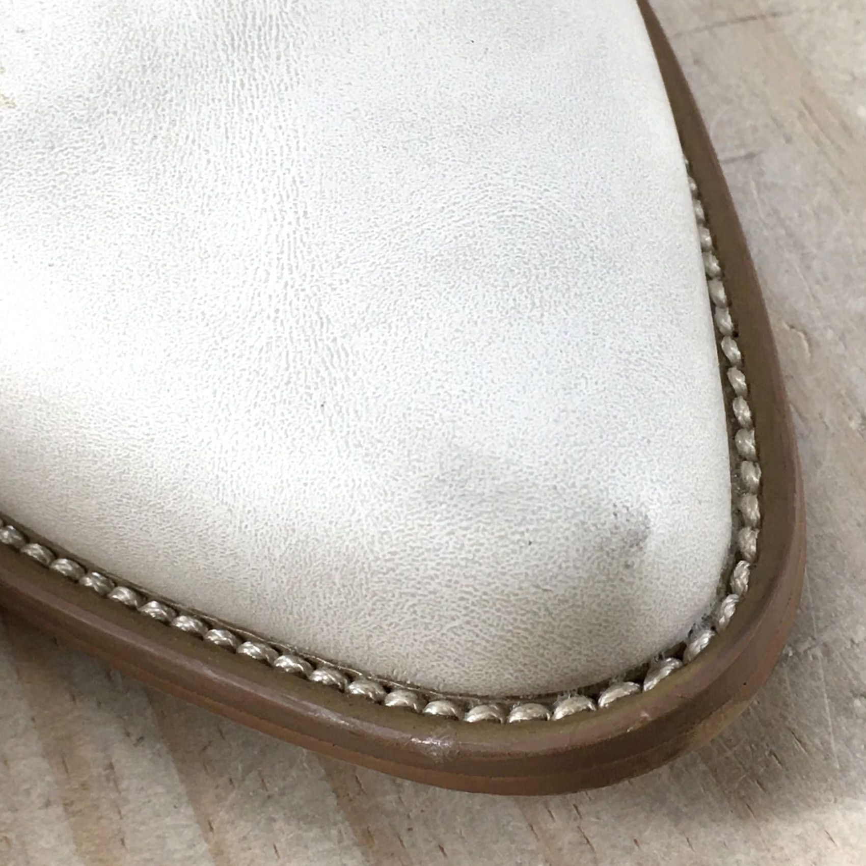 Dolce Vita Dolce Vita Ankle Boots Womens 9 Beige Casual Leather Side Zip Block Heel Shoes Size US 9 / IT 39 - 4 Thumbnail