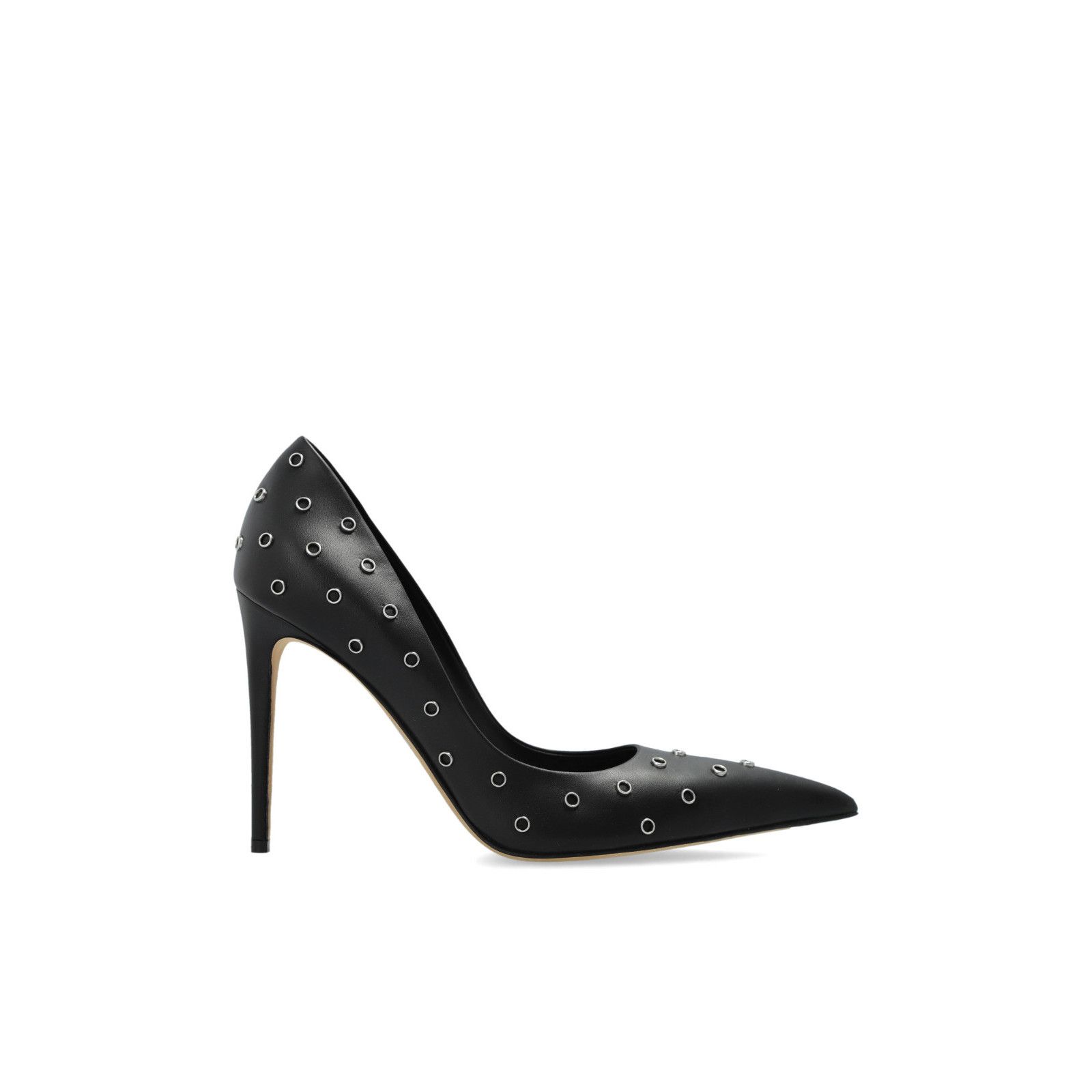 ALEXANDER MCQUEEN $1150 Black 105mm Skull Pumps New & Authen