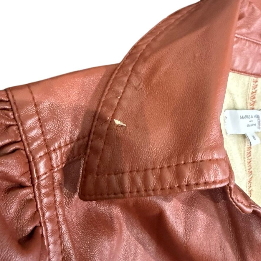 Marissa Webb Marissa Webb x RTR Faux Leather Mini Dress Brown, Size US 0 Size XS / US 0-2 / IT 36-38 - 7 Thumbnail