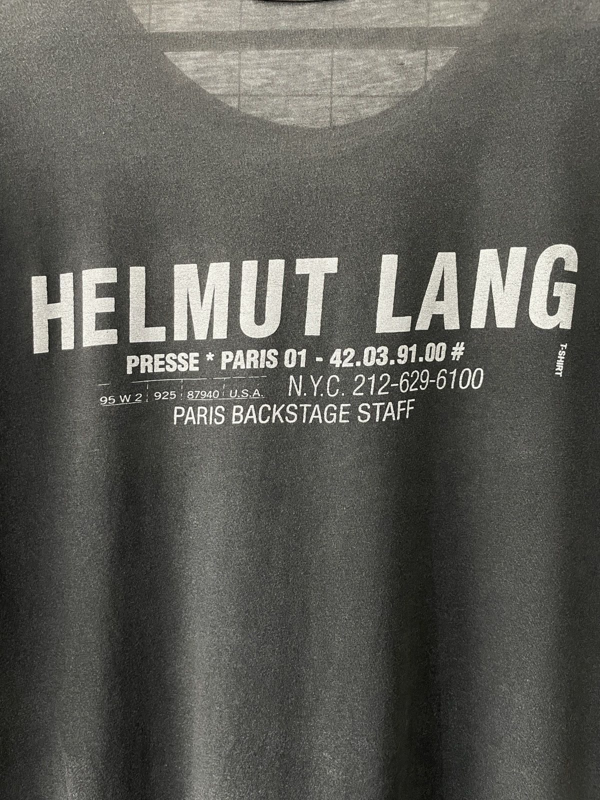 Helmut Lang Helmut Lang Paris 01 Backstage Staff T-Shirt Size US L / EU 52-54 / 3 - 7 Thumbnail