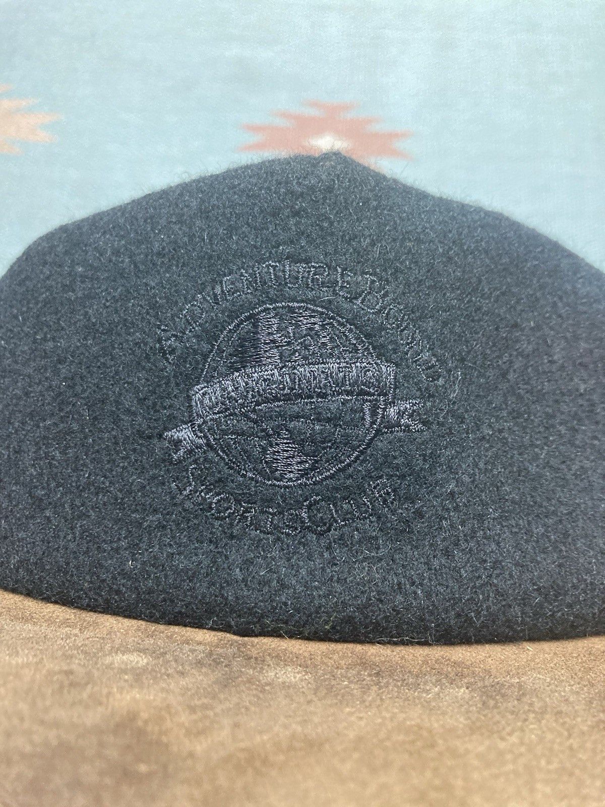 Vintage SnapBack hat wool adventure bound sports club leather suede Size ONE SIZE - 3 Thumbnail