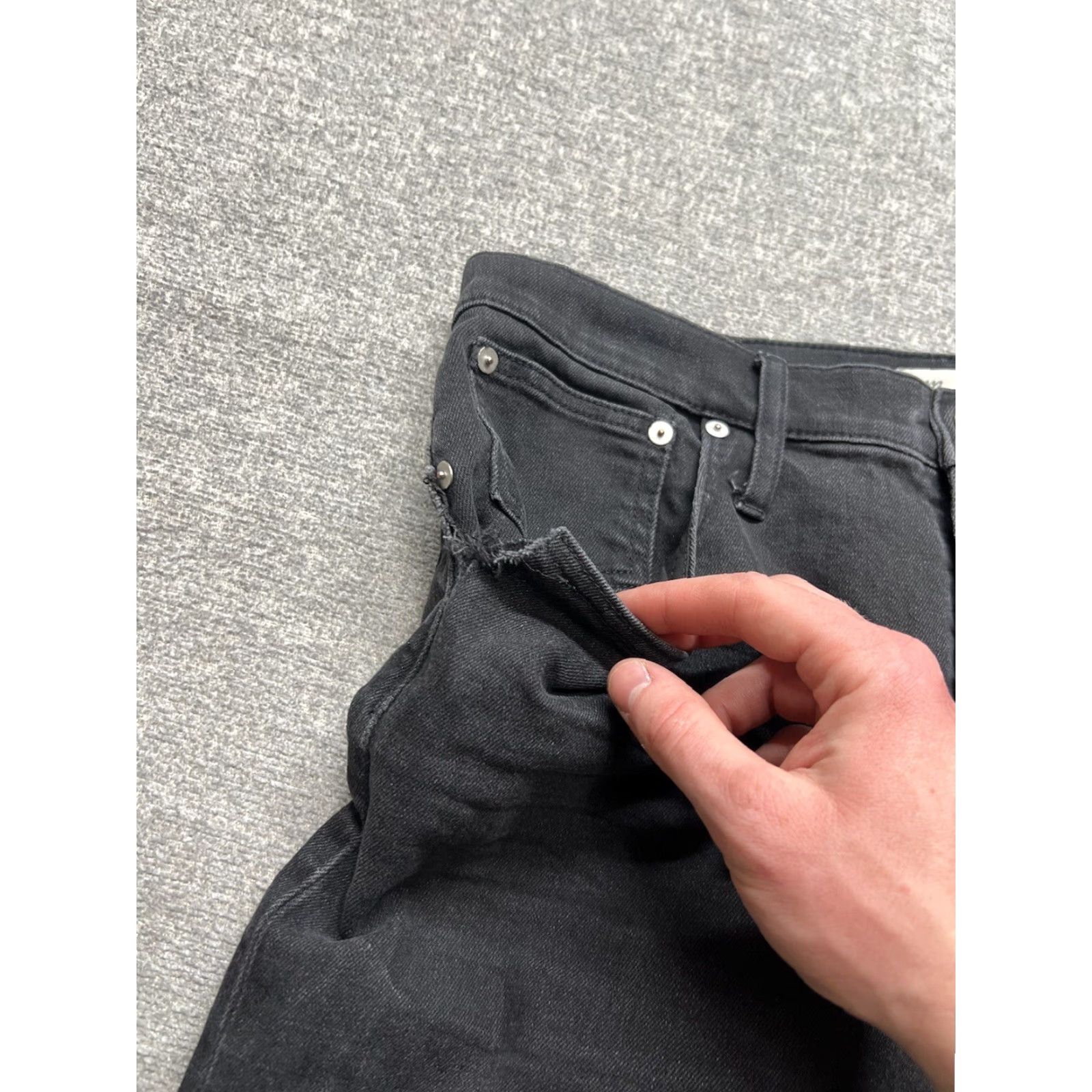 Madewell Madewell Jeans Black Women’s 30 High Rise 32x26 Classic Straight Inseam 26 Wide-Leg N M 234 NM234 Size 30" / US 8 / IT 44 - 7 Thumbnail