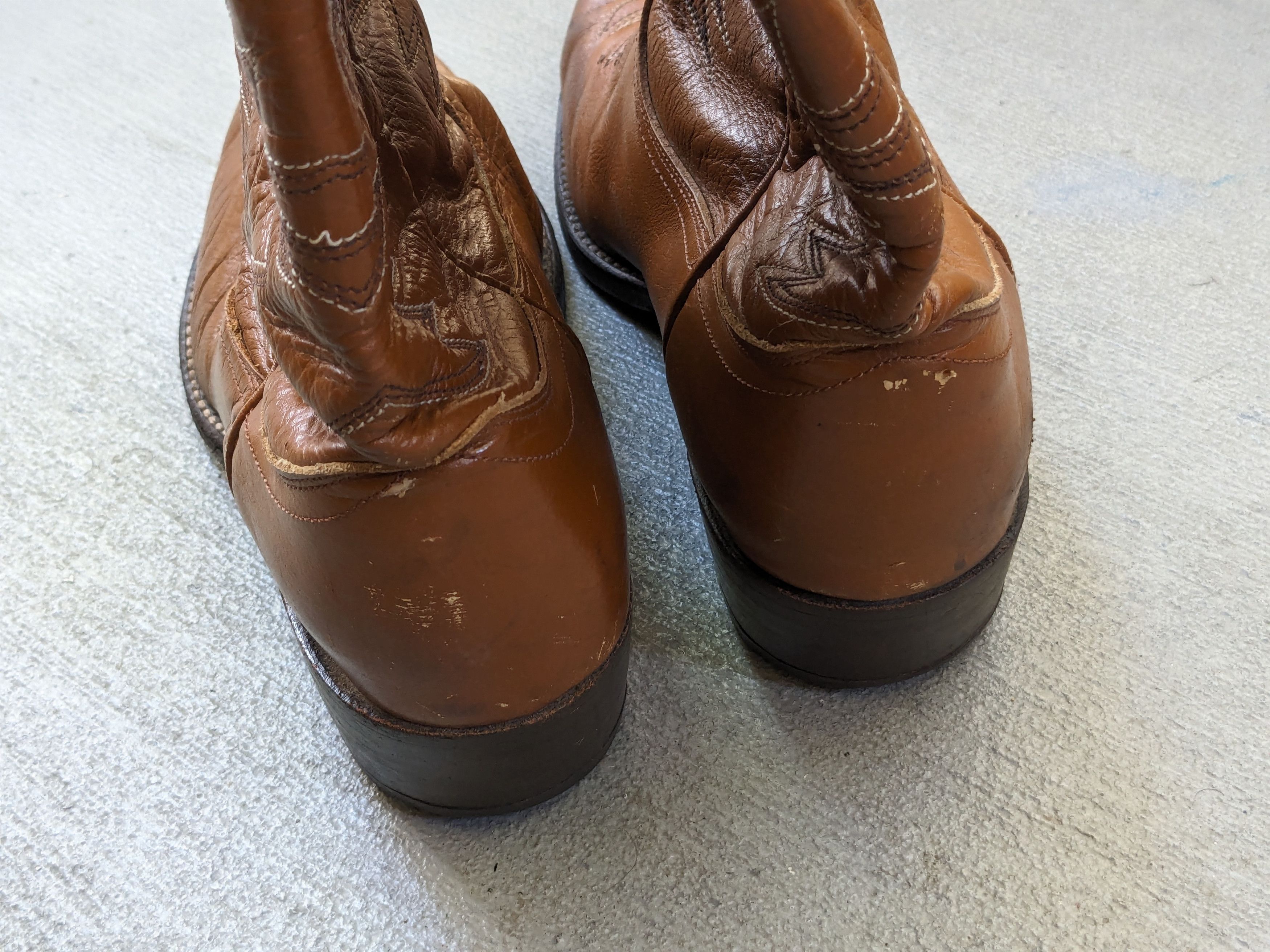 Genuine Leather Dan Post Cowboy Boots Brown Leather 8 Western Botas Size US 8 / EU 41 - 15 Thumbnail