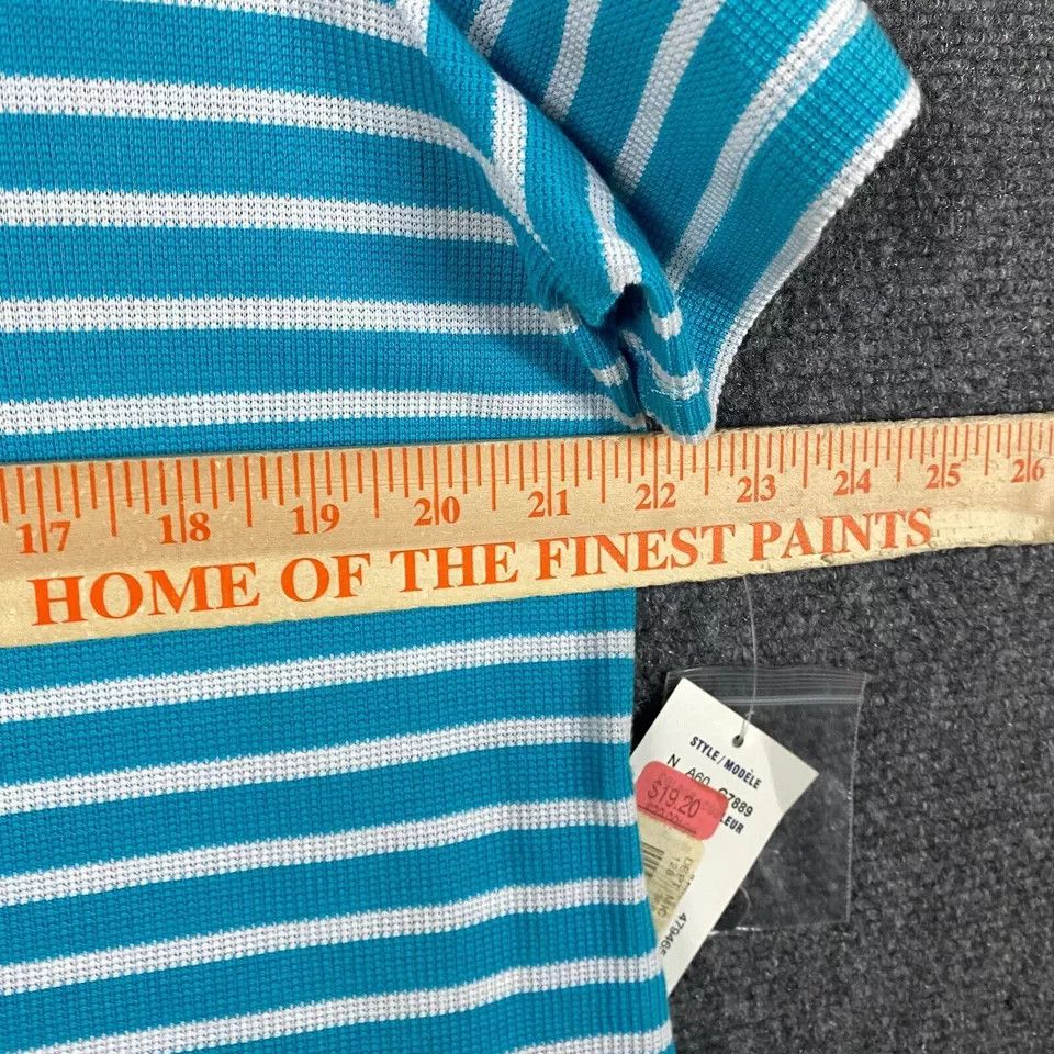 Other Allison Daley Button Up Top Women's Striped Short Sleeve PL Size L / US 10 / IT 46 - 6 Thumbnail