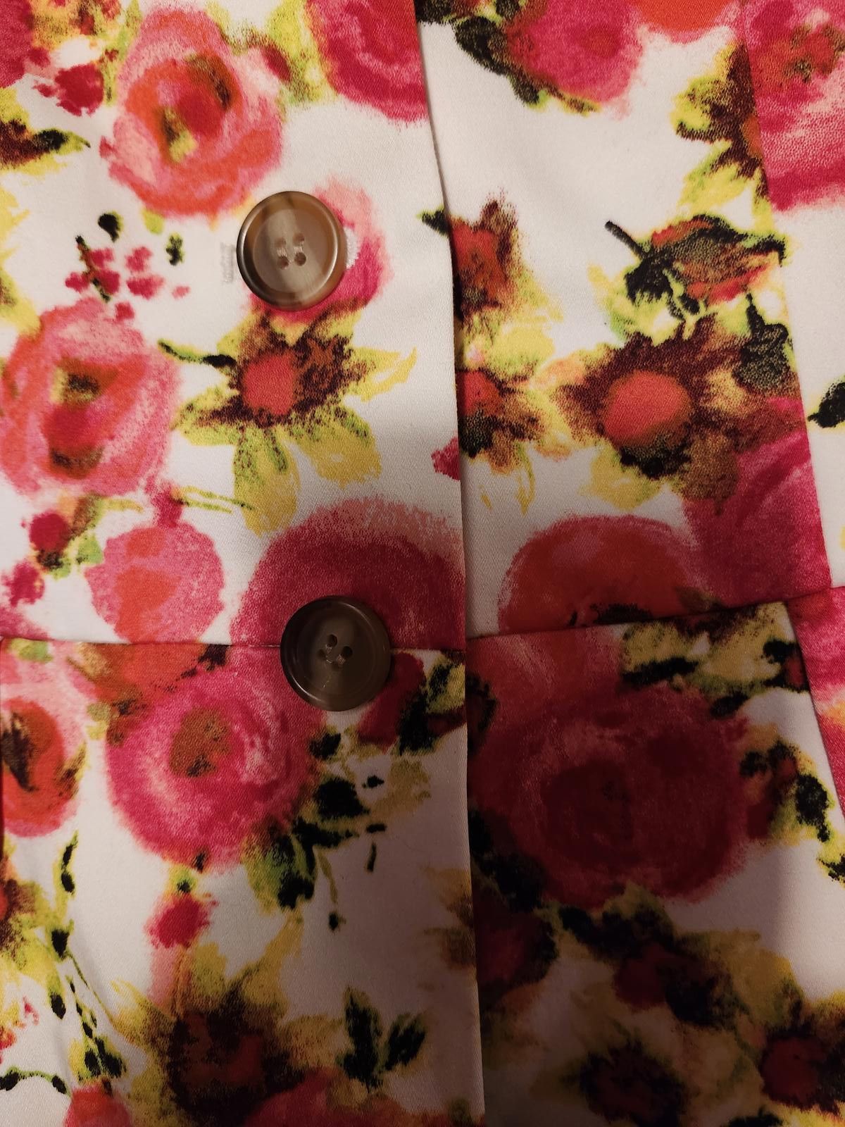 Designer Ann Taylor spring flowers blazer sz 0 Size XS / US 0-2 / IT 36-38 - 3 Thumbnail