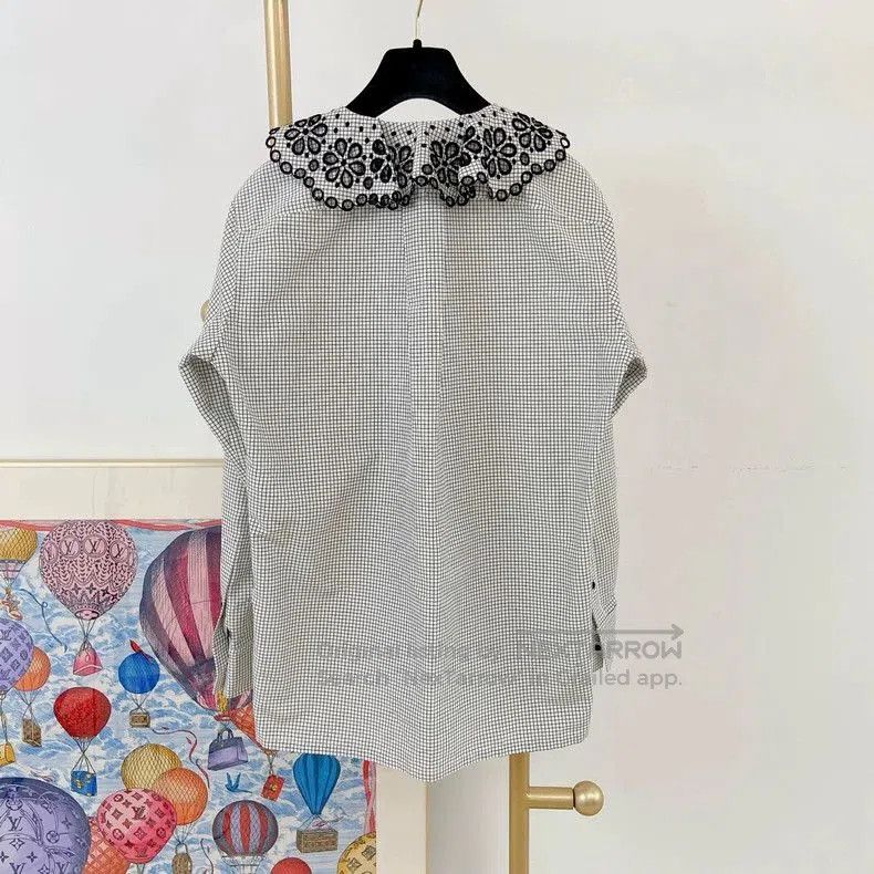 Louis Vuitton Louis Vuitton Checkered Collar Shirt. Size US XS / EU 42 / 0 - 2 Thumbnail