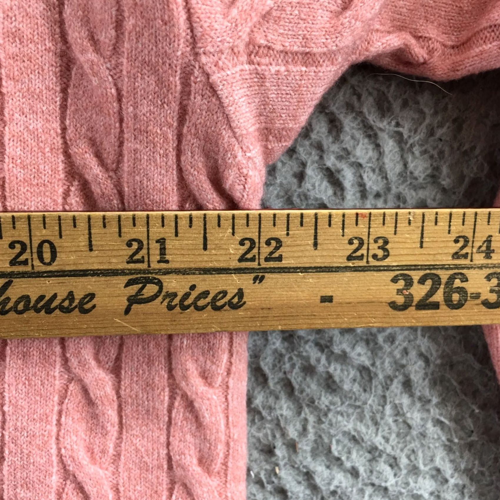 Vintage A New Day Cardigan Sweater Womens M Pink Cable Knit Long Sleeve VNeck Casual NEW Size M / US 6-8 / IT 42-44 - 5 Thumbnail