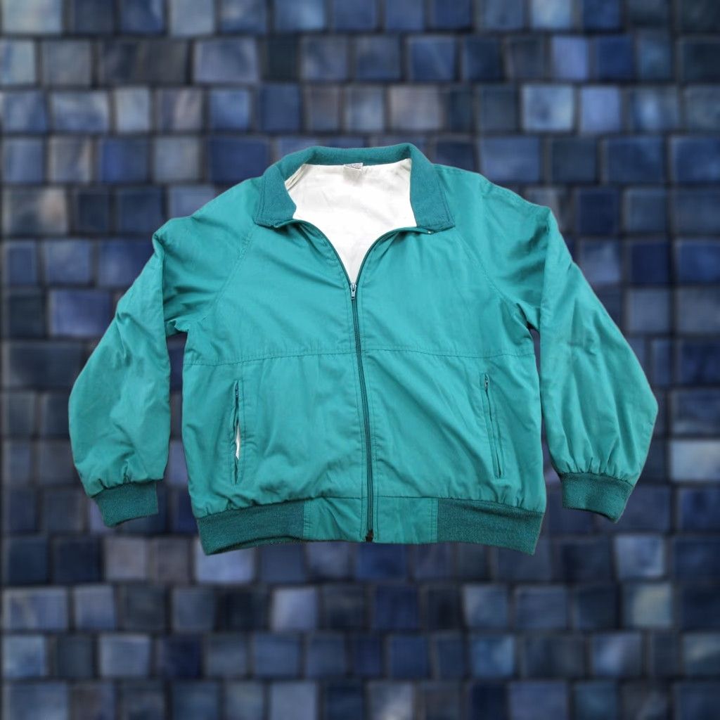 Sears Vintage Sears Teal Blue Full Zip Bomber Jacket Mens 80s Pockets Read Size US M / EU 48-50 / 2 - 1 Thumbnail