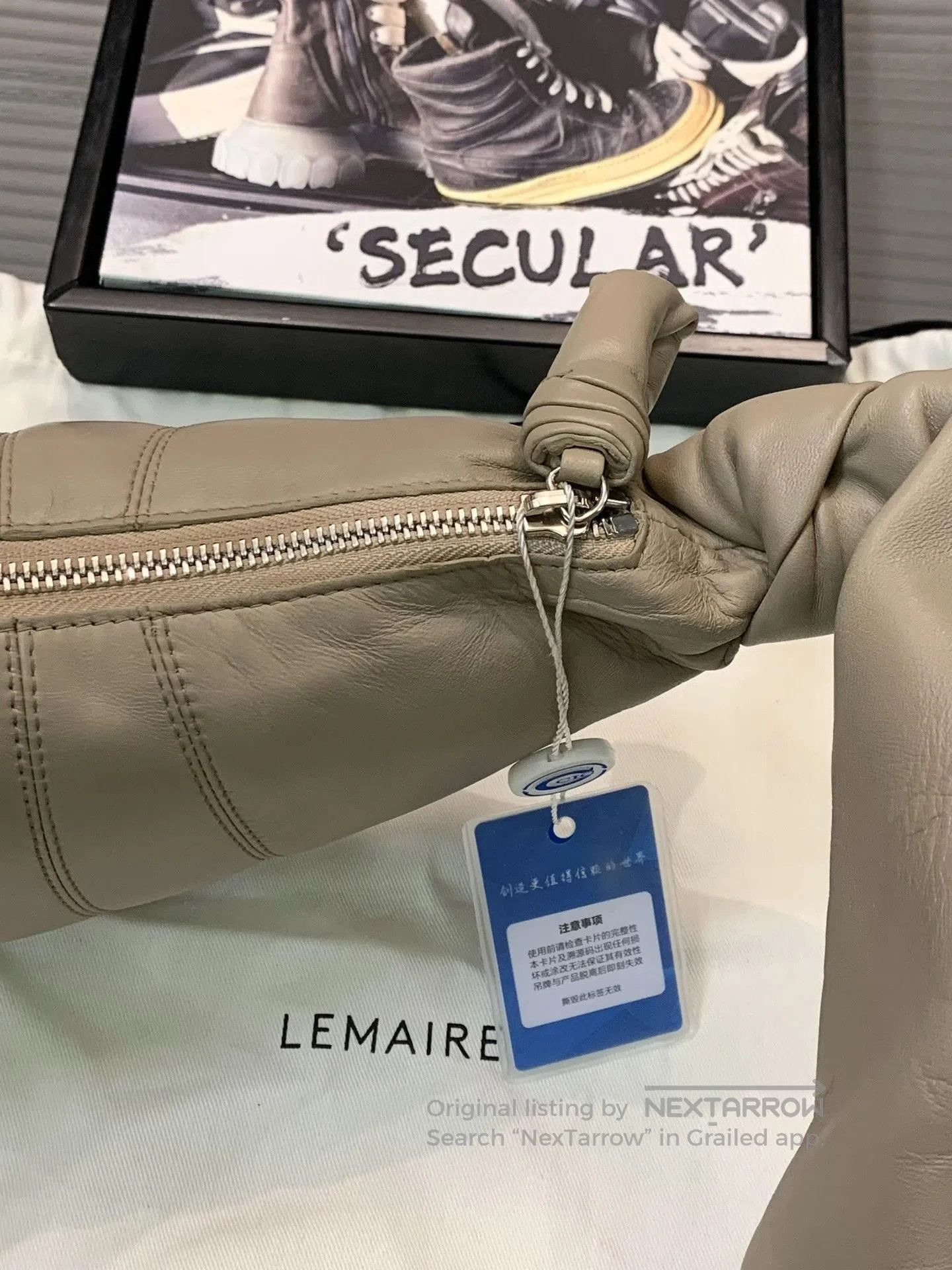 Lemaire Lemaire Small Sheepskin Croissant Bag. Size ONE SIZE - 7 Thumbnail