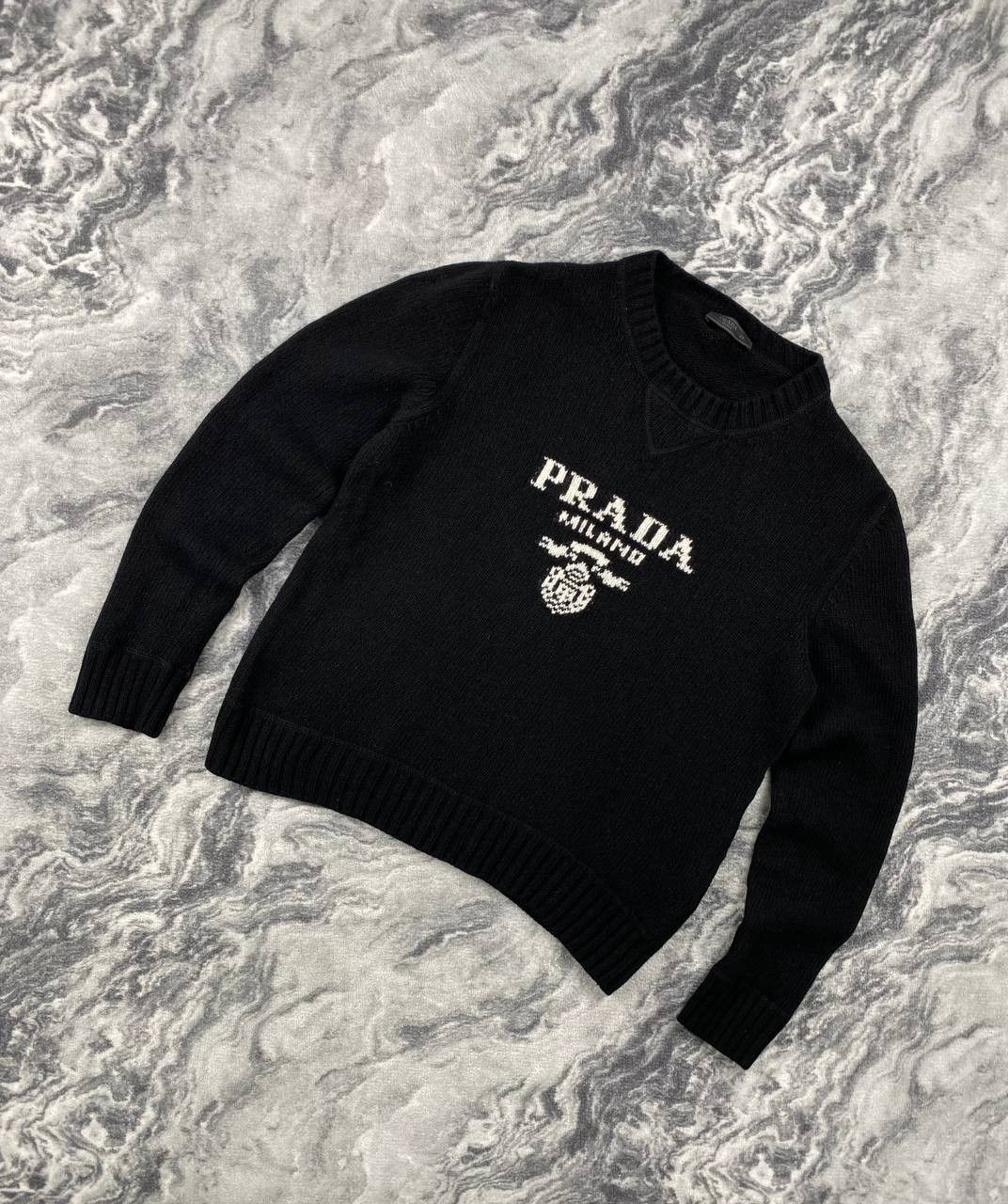 Prada Prada Knit Lana Wool Cashmere Sweater Big Logo Men Size 48 Size US M / EU 48-50 / 2 - 1 Thumbnail