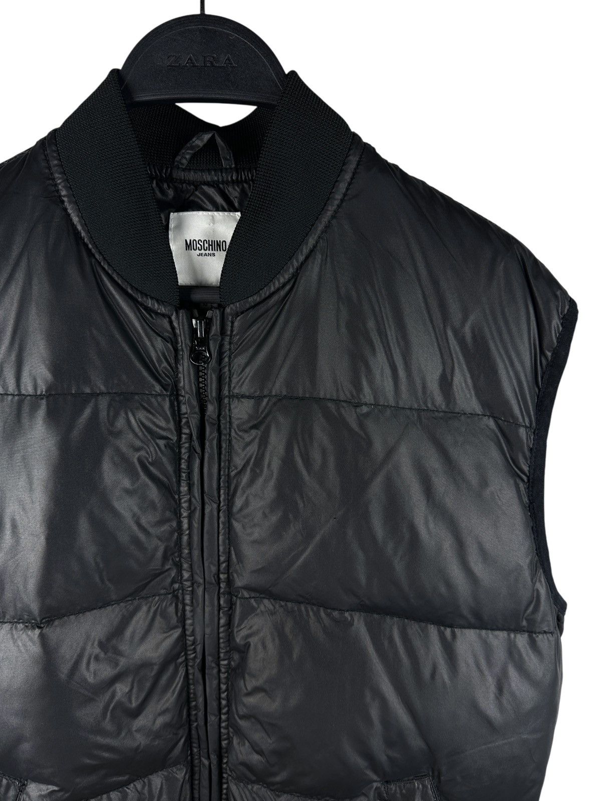 Moschino Moschino Jeans Down Puffer Vest Gilet Cropped Full Black Size US M / EU 48-50 / 2 - 3 Thumbnail