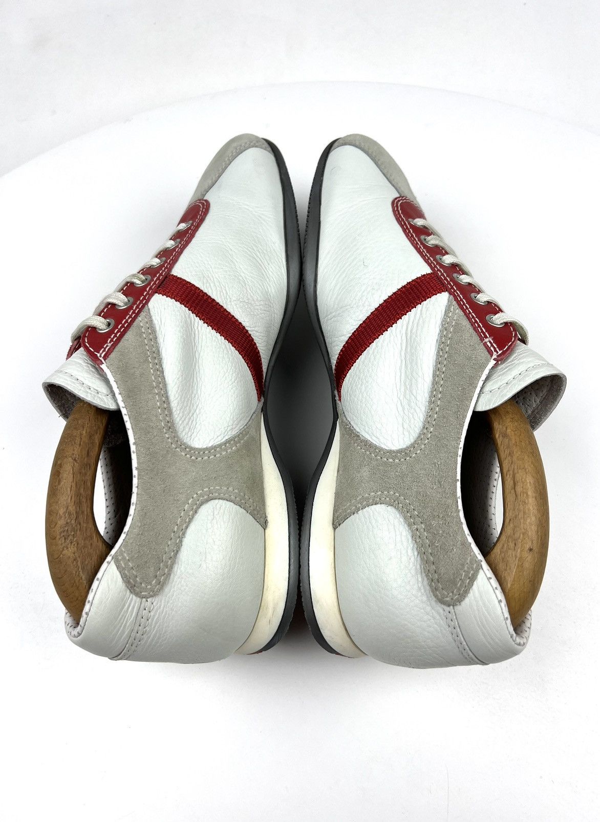 Prada PRADA Sneakers Leather/Suede Shoes Red Tab Logo Vintage Mens Size US 7.5 / EU 40-41 - 5 Thumbnail