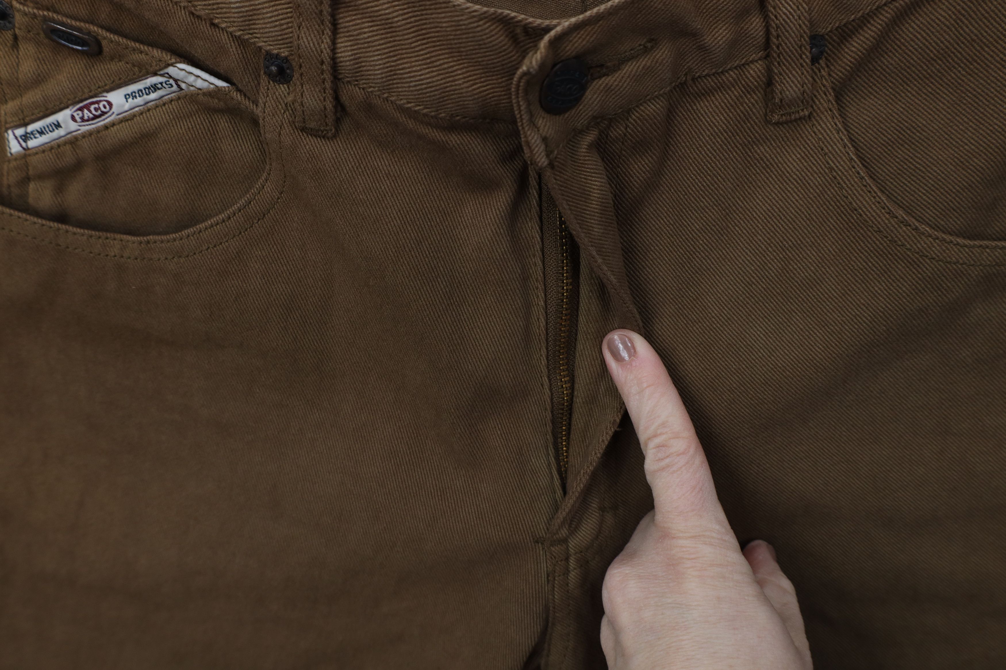 Vintage Deadstock Vintage 90s Paco Hip Hop Denim Jean Shorts Brown Size US 30 / EU 46 - 6 Thumbnail