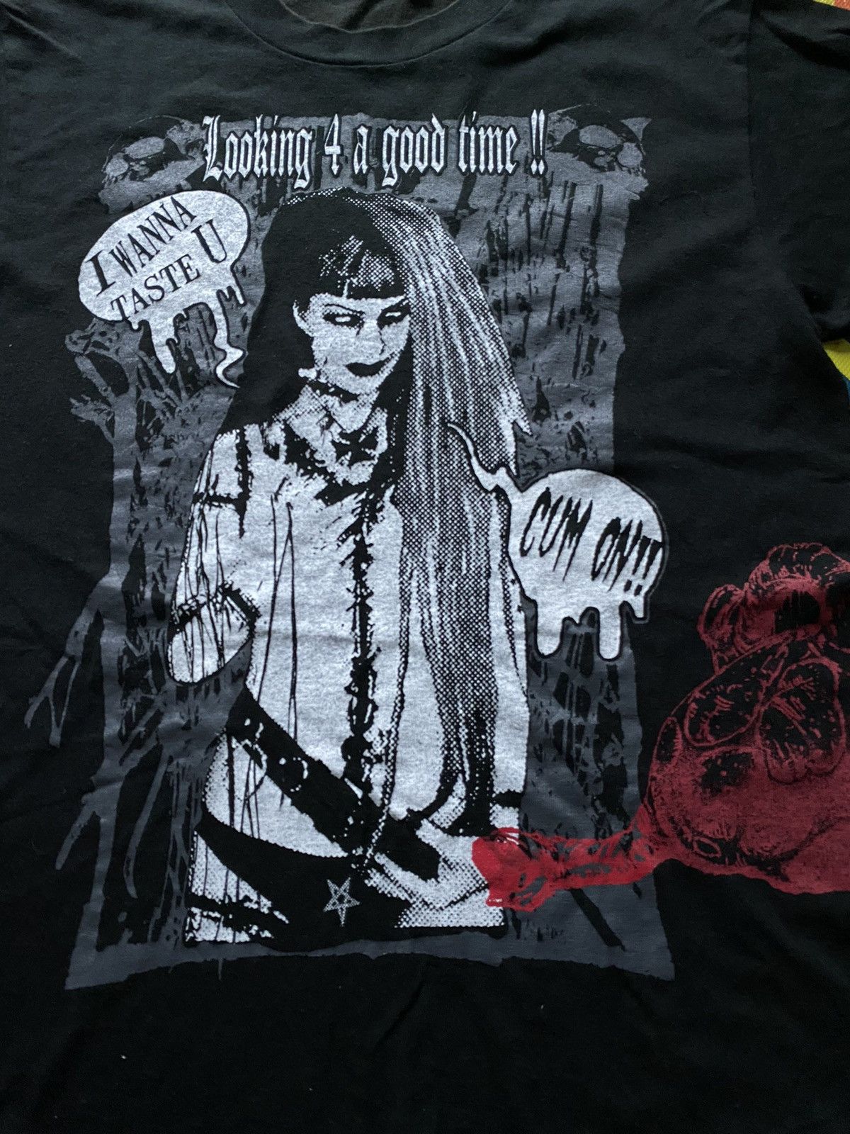 5351 POUR LES HOMMES Vintage Sex pot revenge gothic punks tee Size US M / EU 48-50 / 2 - 3 Thumbnail
