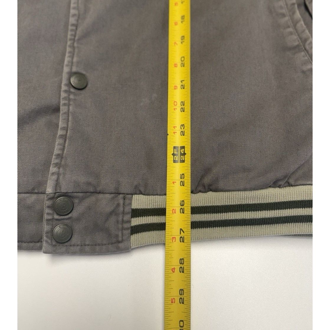 B.U.M Equipment Vintage BUM Equipment Bomber Jacket Mens XL Snap Gray Canvas Size US XL / EU 56 / 4 - 9 Thumbnail