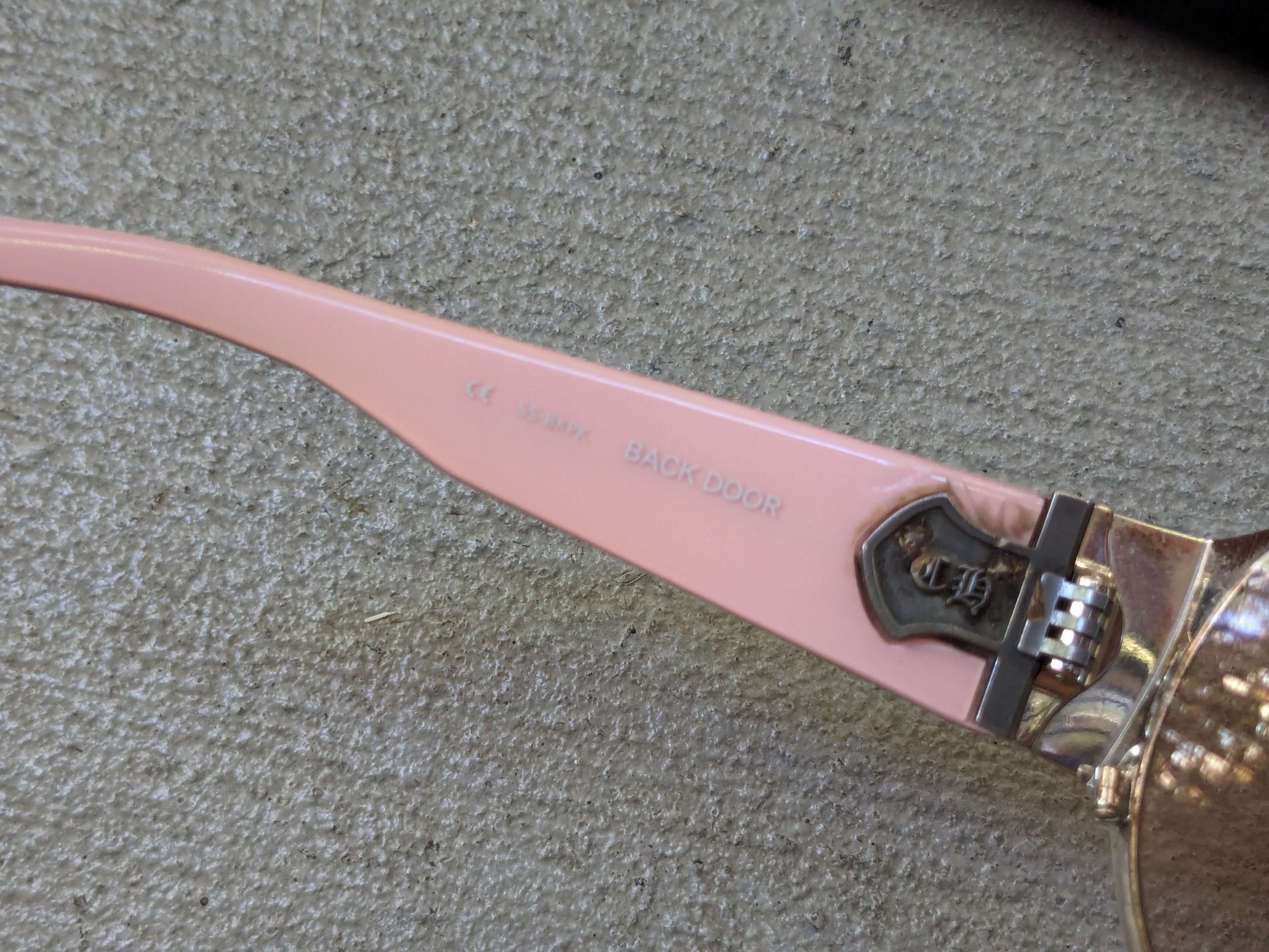 Chrome Hearts Chrome Hearts Backdoor Sunglasses Pink Brown Oval Oversized Size ONE SIZE - 12 Thumbnail