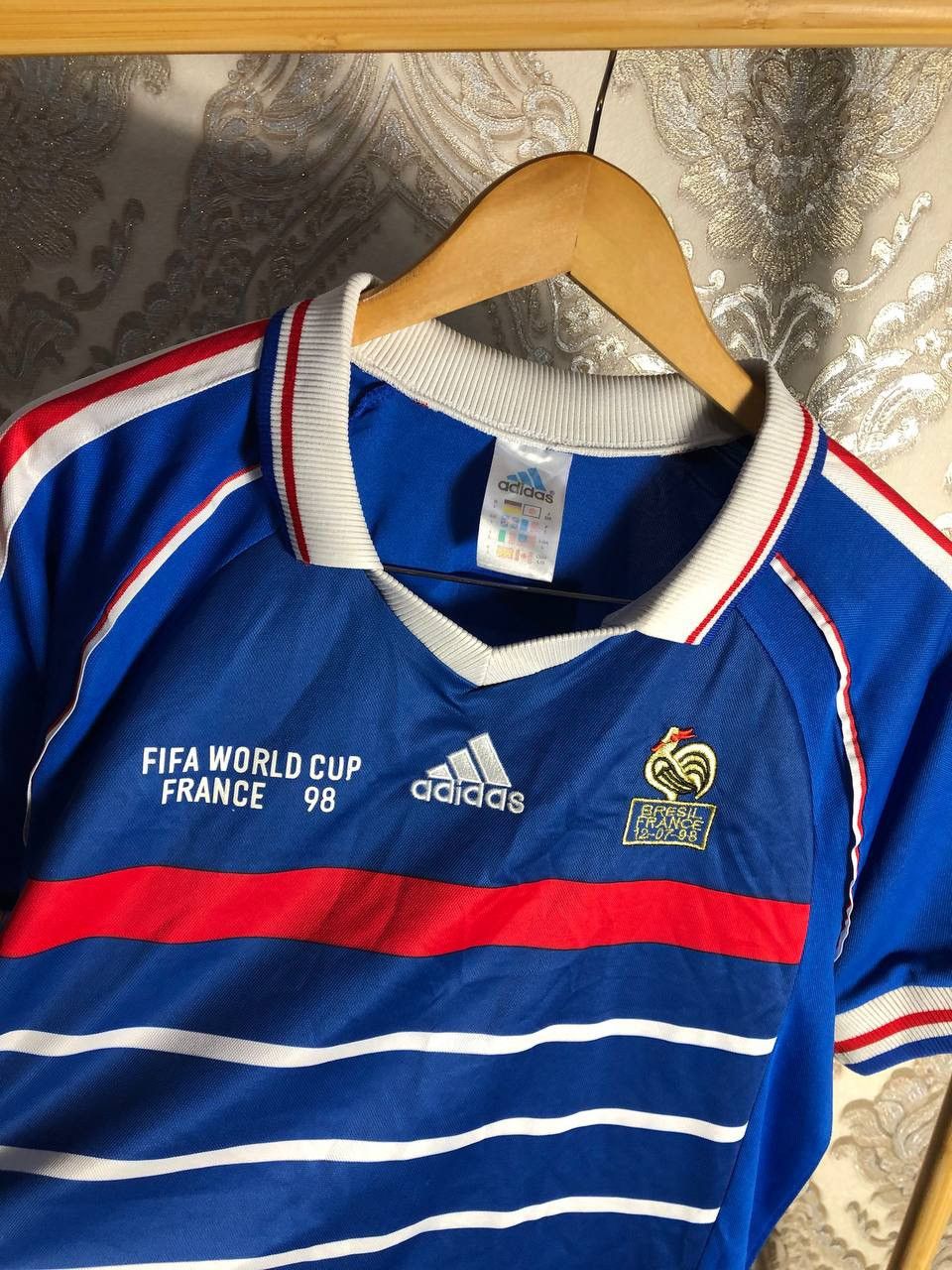 Adidas × Vintage VERY RARE ADIDAS FRANCE RETRO SOCCER JERSEY BLOKECORE 90s Size US L / EU 52-54 / 3 - 2 Thumbnail